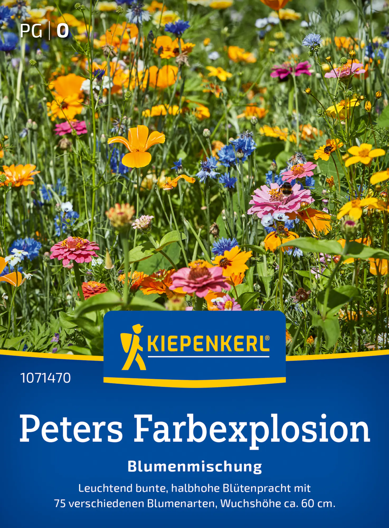 Kiepenkerl Profi-Line Blumensamen Blumenmischung Peters Farbexplosion 2 g für ca. 2 - 3 m²