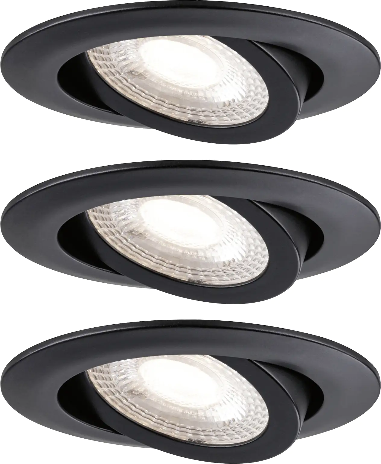 Paulmann LED Einbauleuchte schwarz schwenkbar