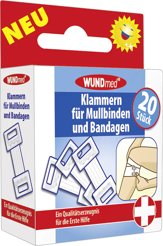 Wundmed Klammern für Mullbinden und Bandagen