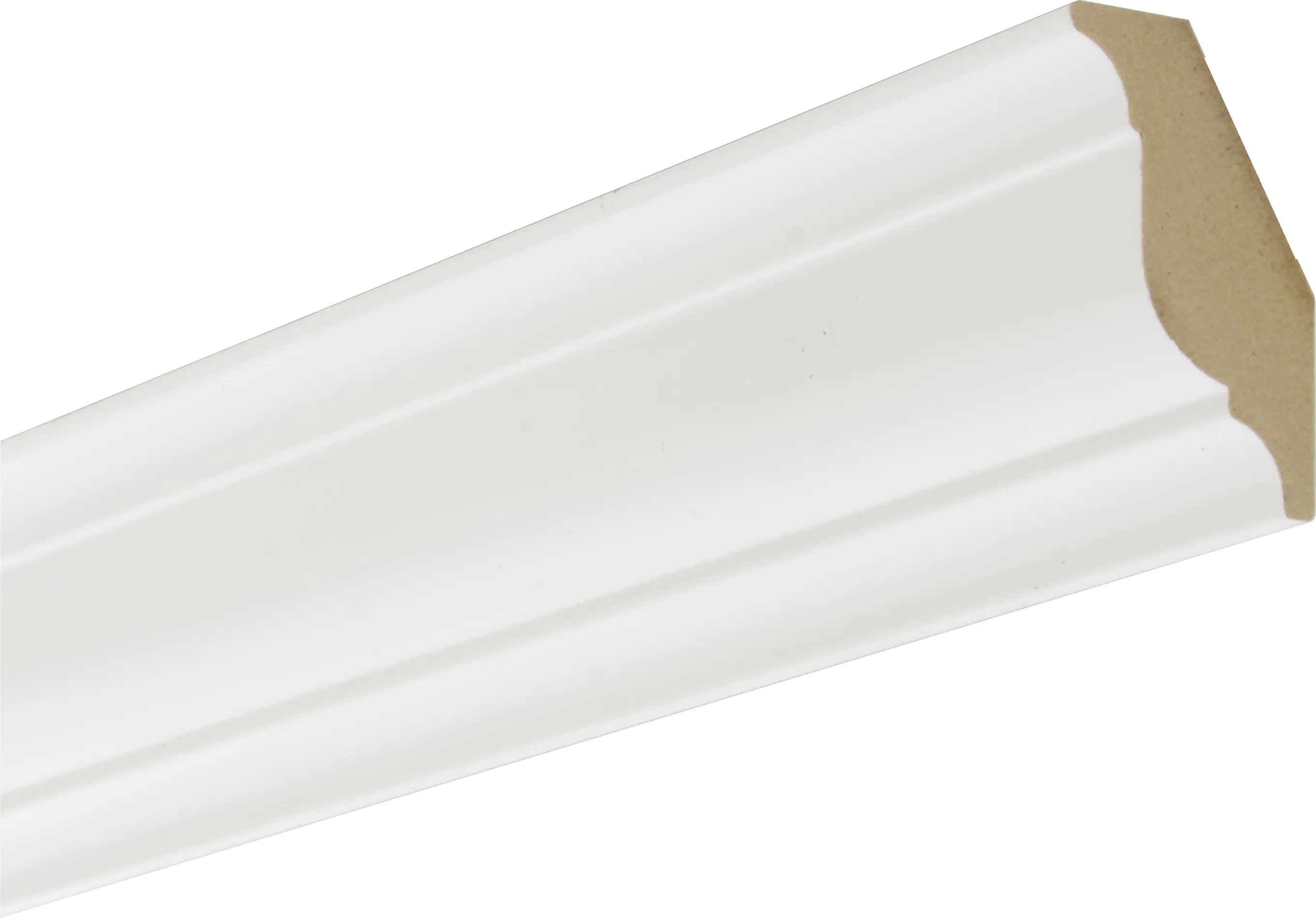 B.S. Bauprogramm Kranzprofil 250 cm 48 x 28 mm Blütenweiß