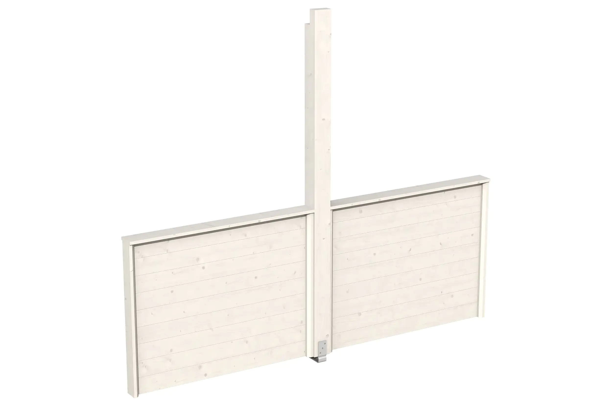 SKAN HOLZ Brüstung für Pavillon Toulouse 270 x 106 cm, lasiert in Weiß