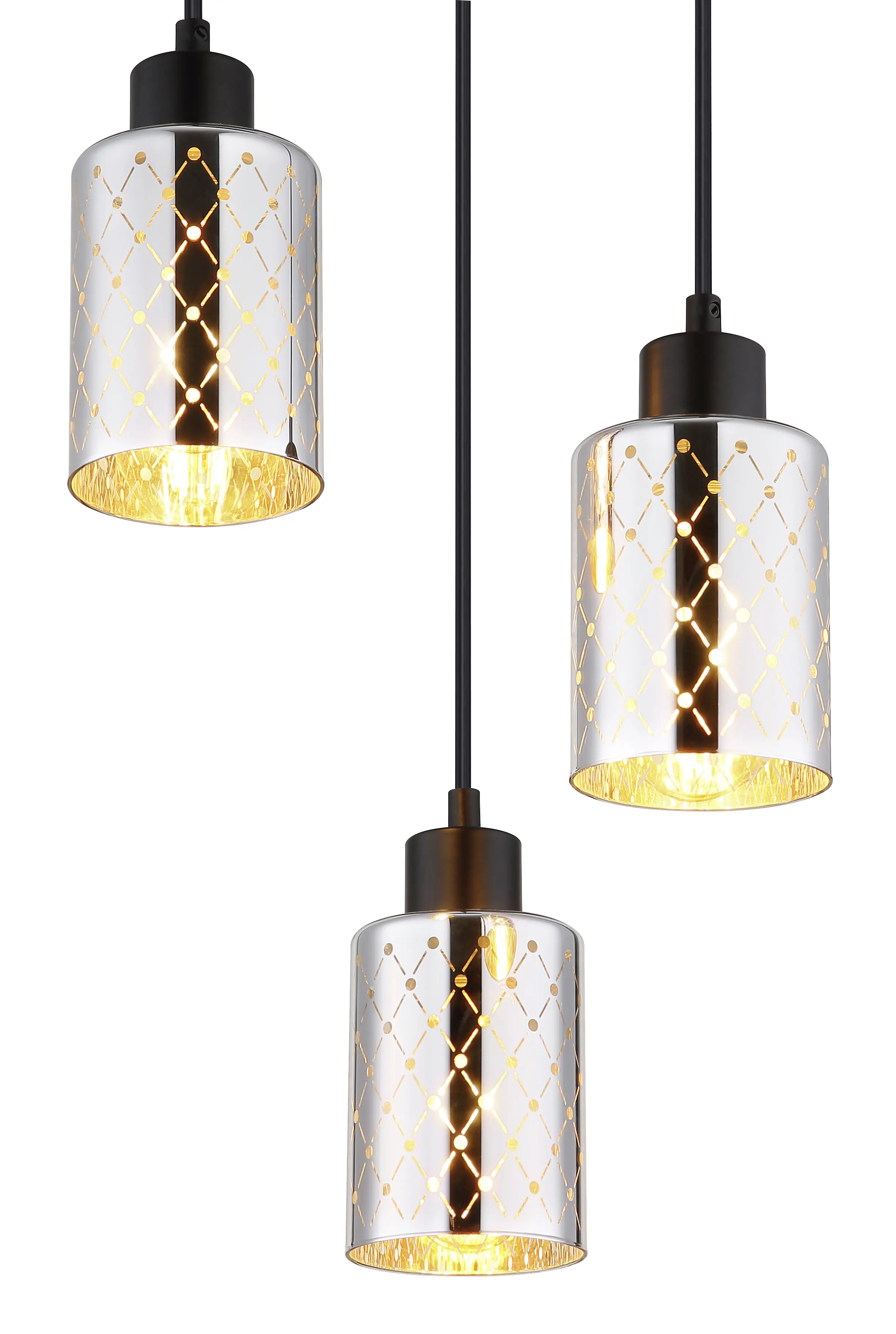 Globo Hängeleuchte Alonso Ø 29 x 120 cm schwarz