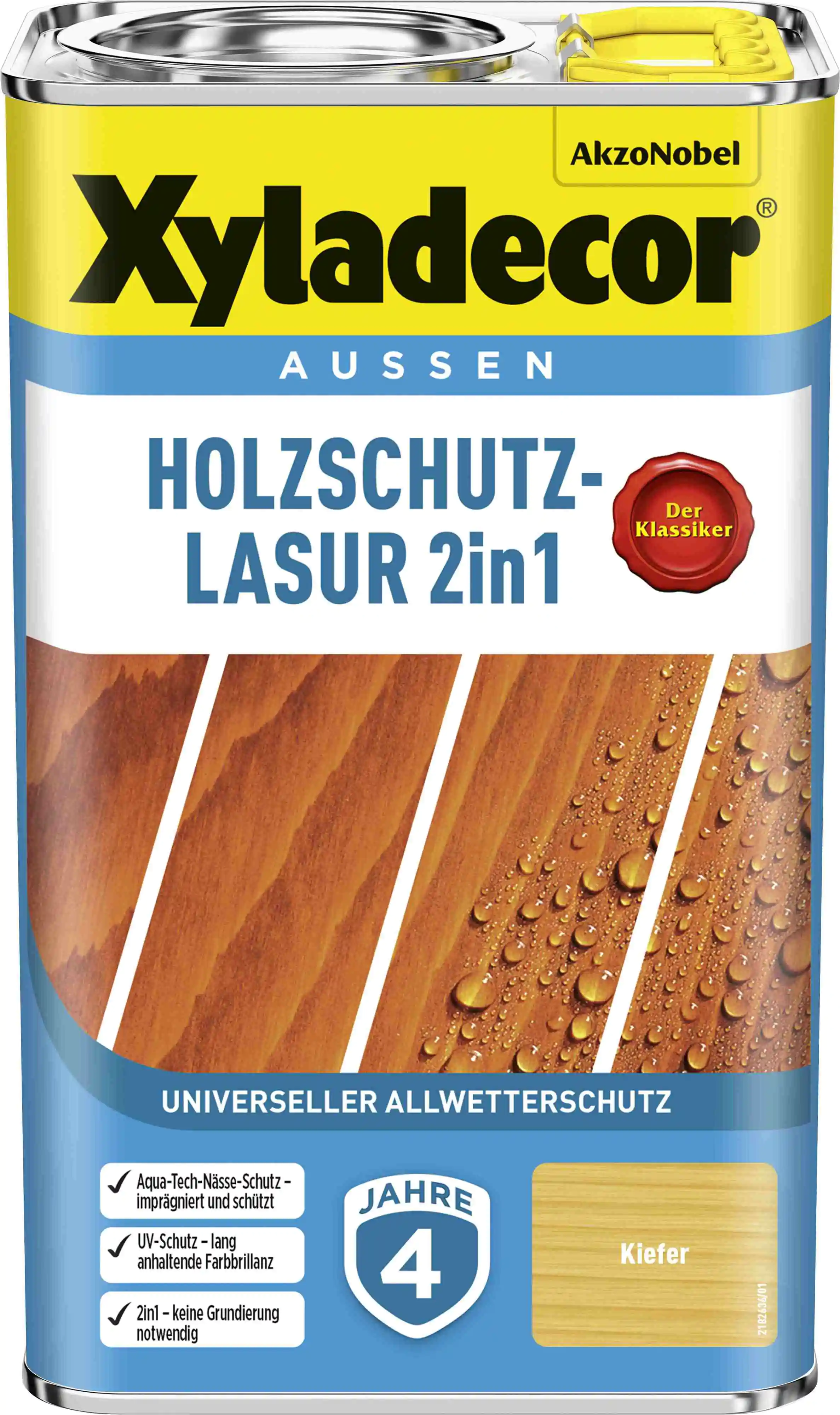 Xyladecor Holzschutzlasur 2,5 L kiefer 2in1 Xyladecor Holzschutzlasur 2,5 L kiefer 2in1