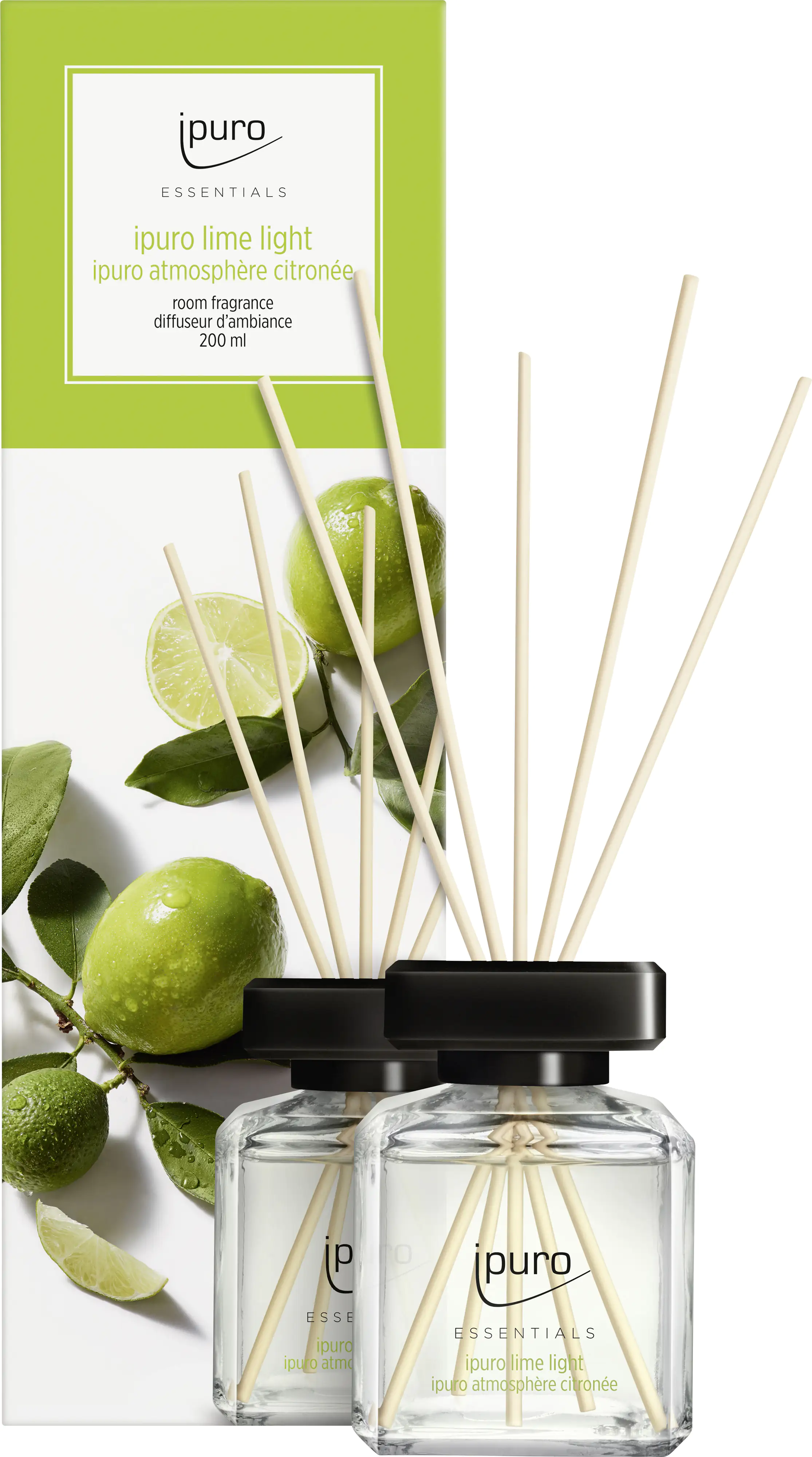 4051281983106 ipuro ESSENTIALS Raumduft Lime Light 200 ml