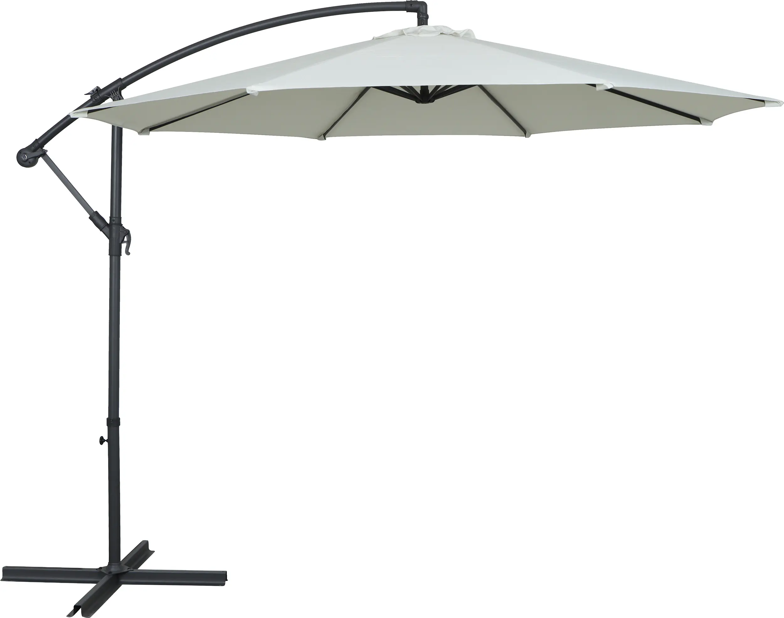 TrendLine Ampelschirm creme Ø 300 cm inkl. Kreuzständer