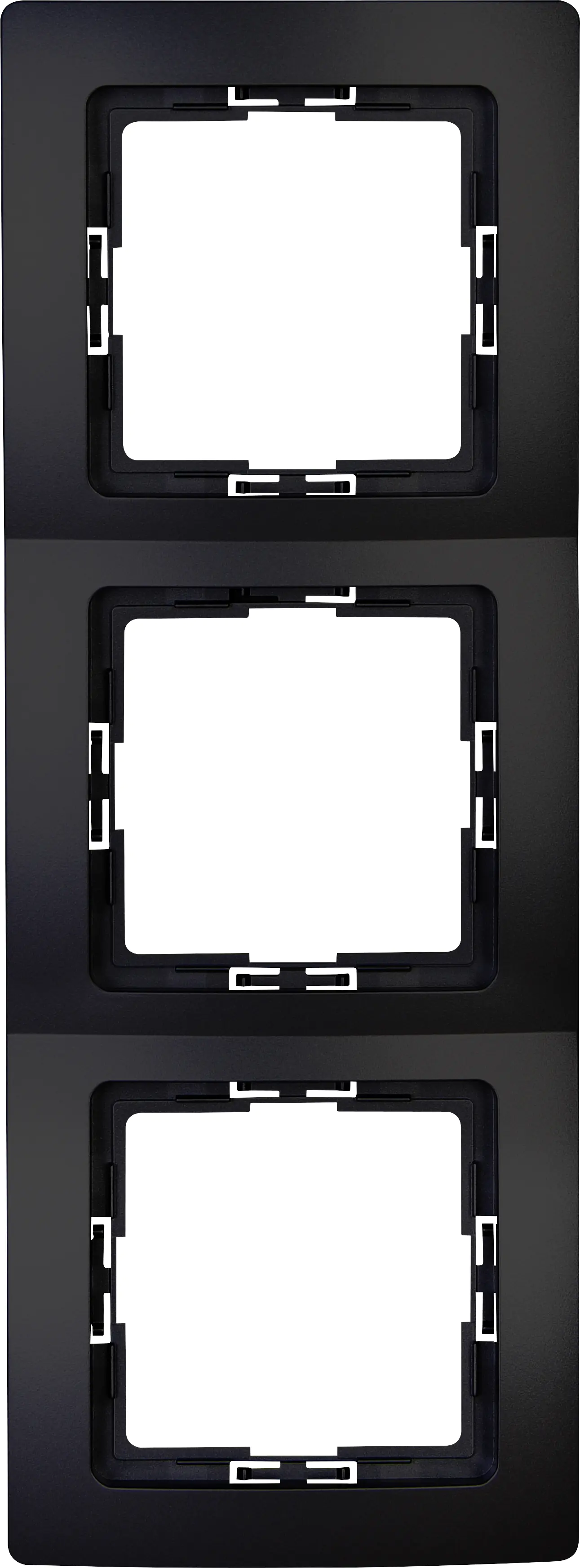 Kopp Abdeckrahmen 3-fach Paris schwarz matt, 373532188 Kopp Abdeckrahmen 3-fach Paris schwarz matt, 373532188