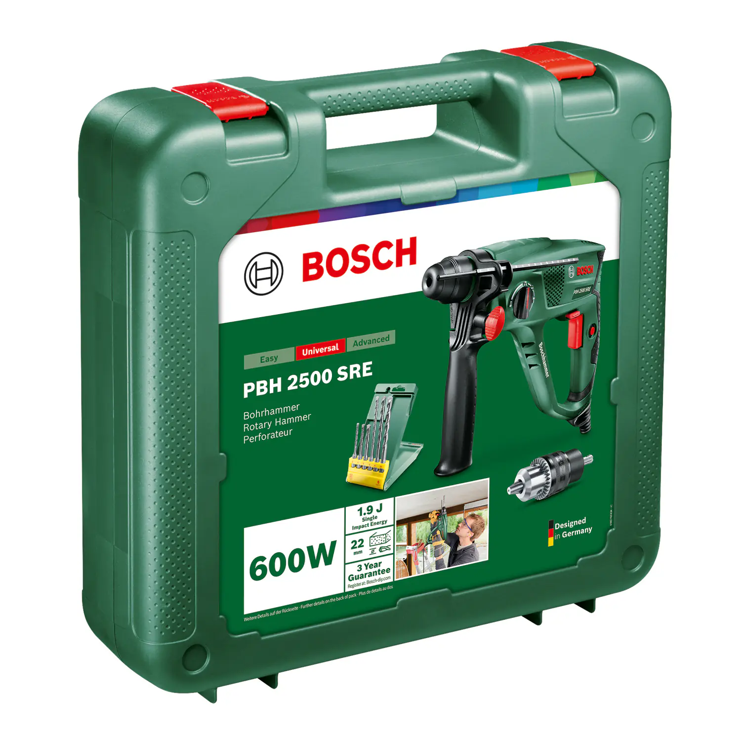 Bosch Bohrhammer PBH 2500 SRE 600 W Bosch Bohrhammer PBH 2500 SRE 600 W