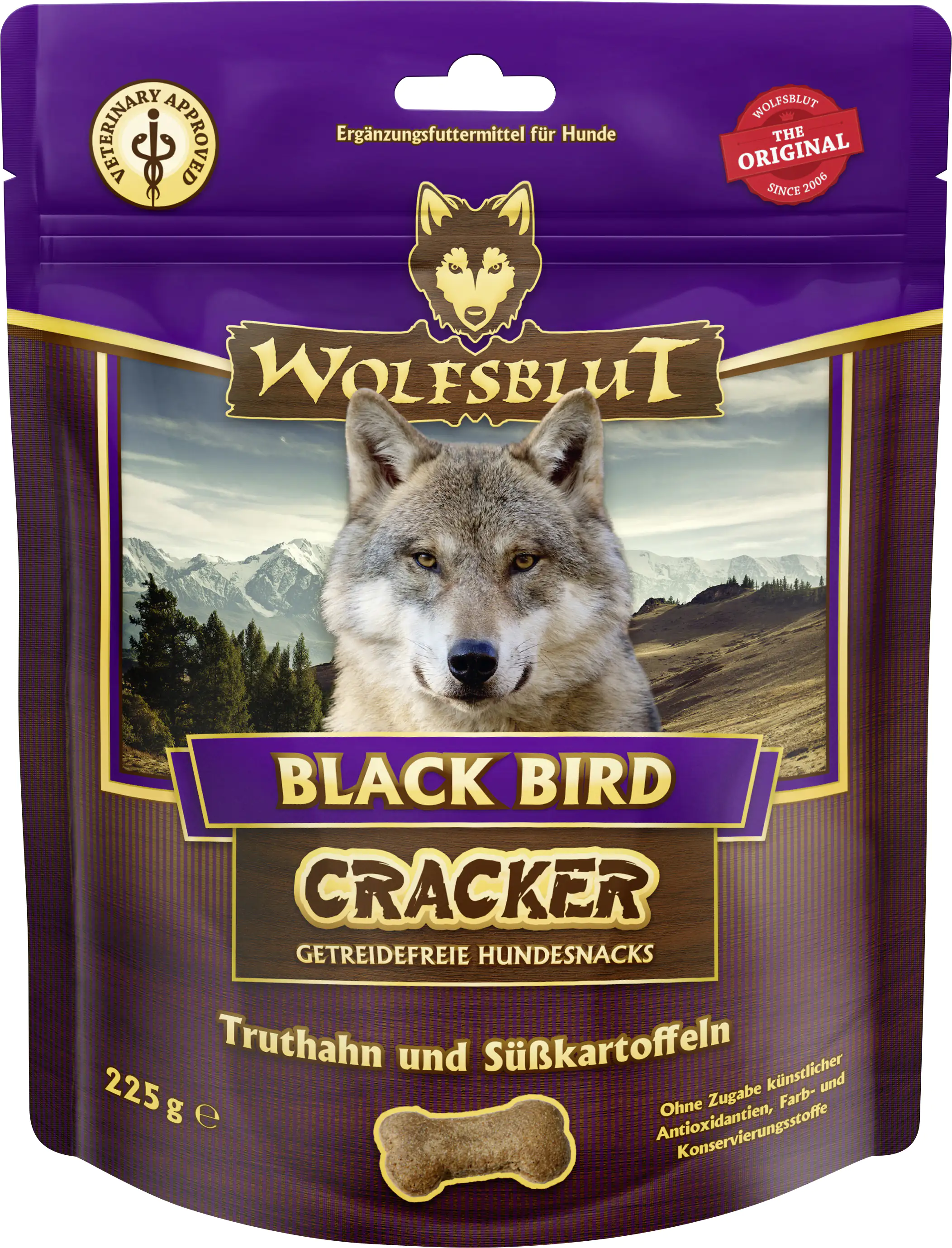 Wolfsblut Black Bird Cracker Snack - Truthahn mit Süßkartoffel 225 g Wolfsblut Black Bird Cracker Snack - Truthahn mit Süßkartoffel 225 g