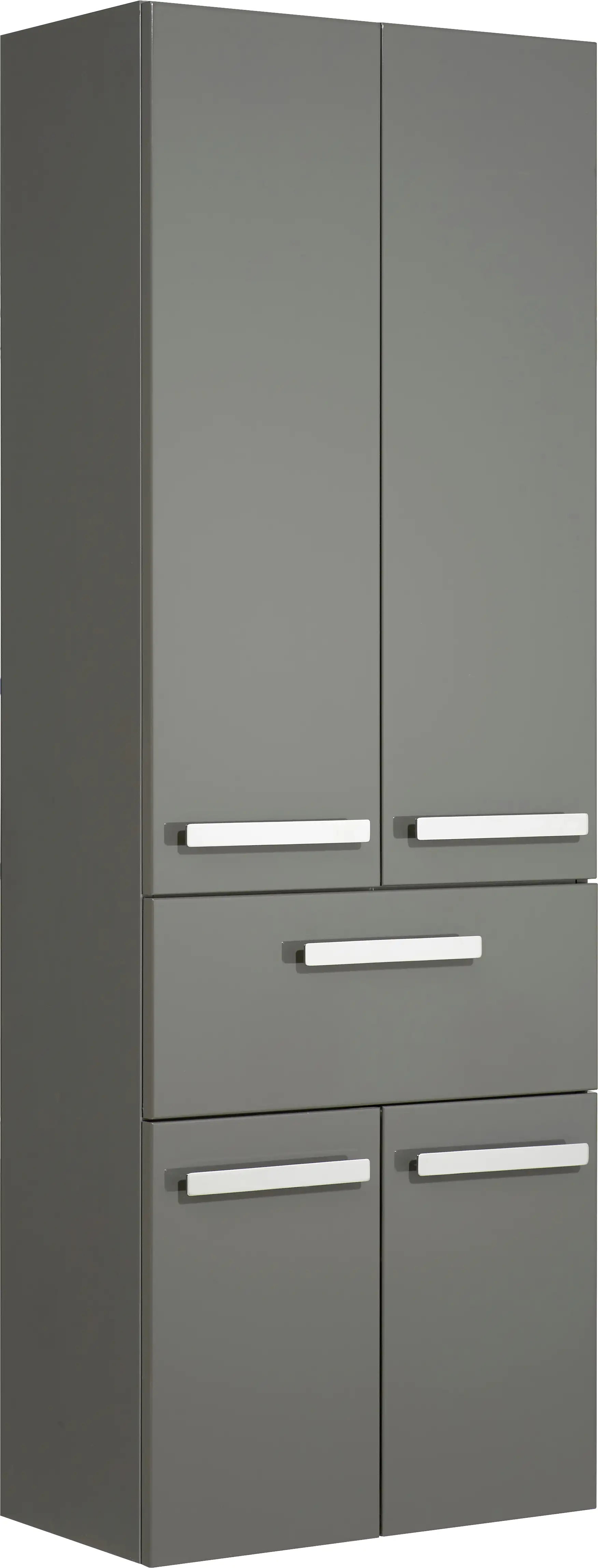 Pelipal Hochschrank Fokus 4005 Lack steingrau Hochglanz, Breite 60 cm