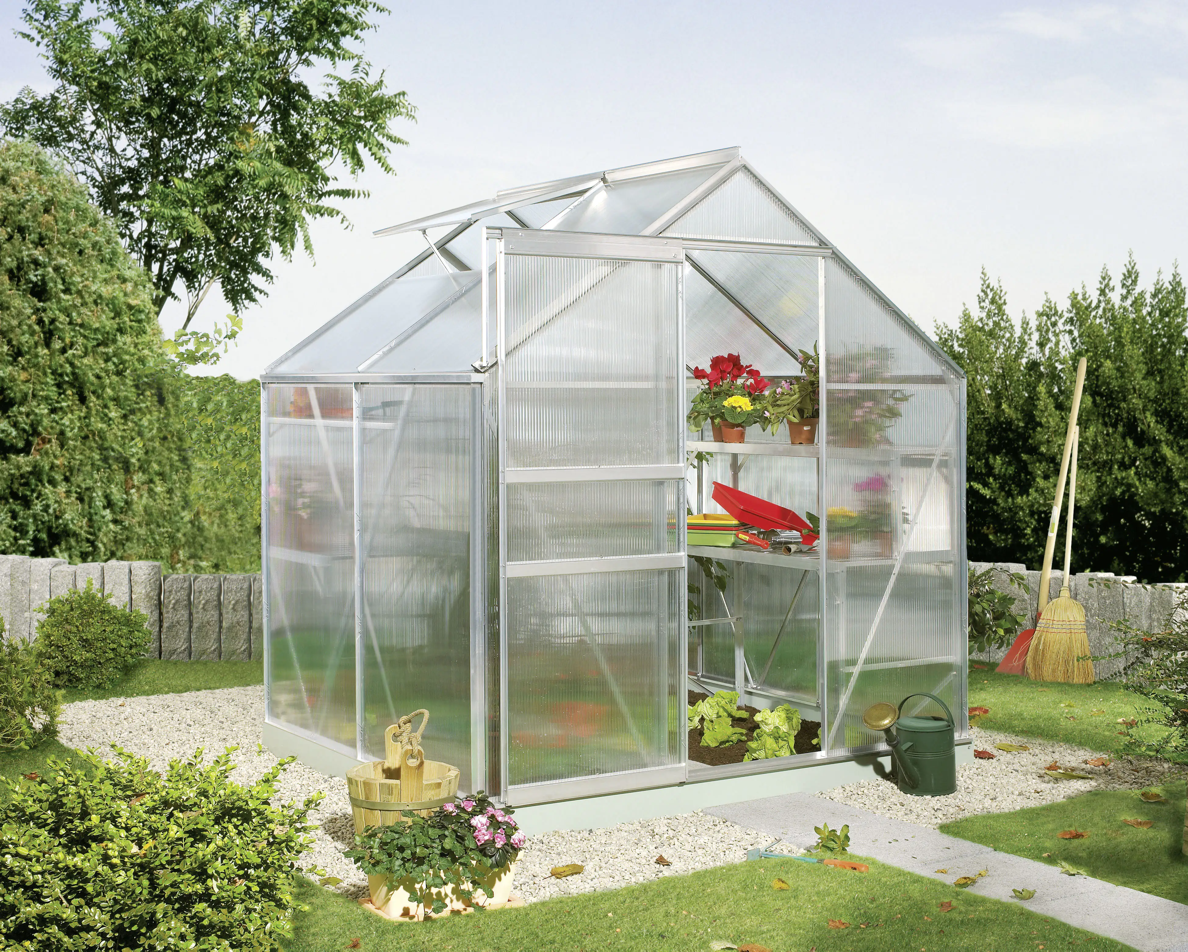 Vitavia Gewächshaus Calypso 3000 192 x 154 cm 4 mm Hohlkammerplatten