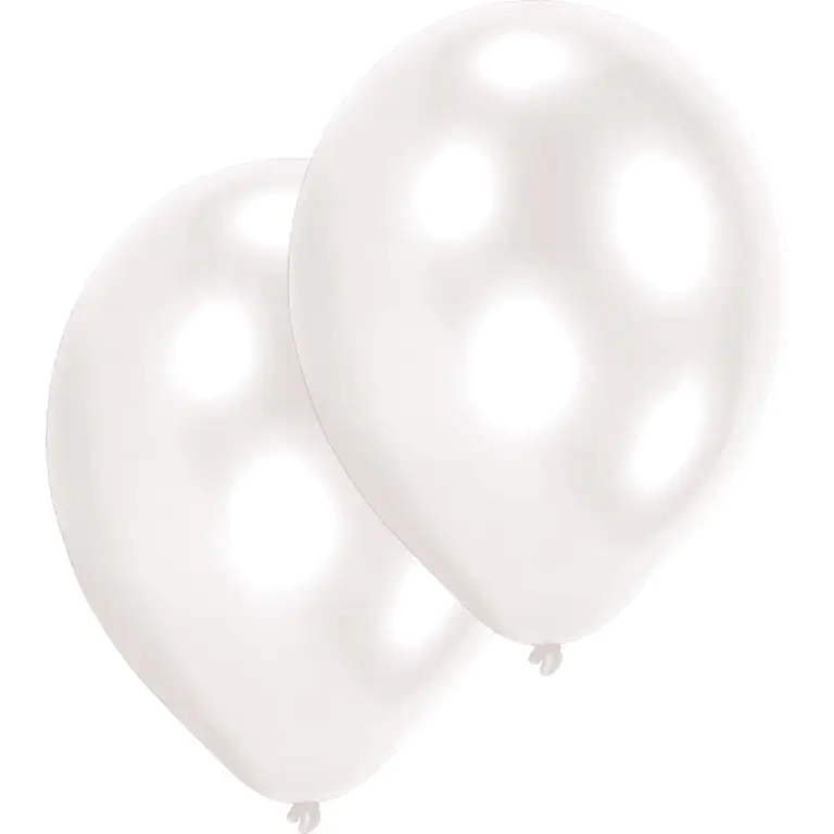 10 Latexballons White 27,5 cm 10 Latexballons White 27,5 cm
