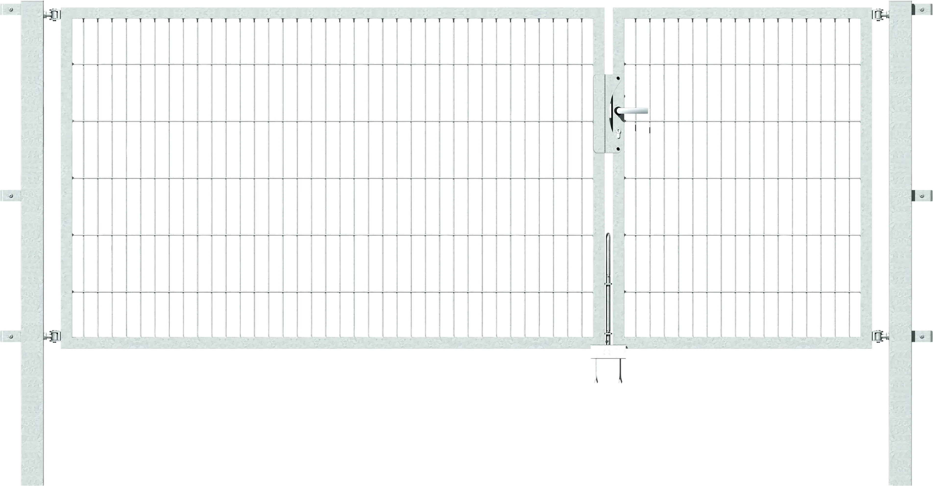 Alberts Stabgitter Doppeltor Flexo 300 x 120 cm 6/5/6 feuerverzinkt zE