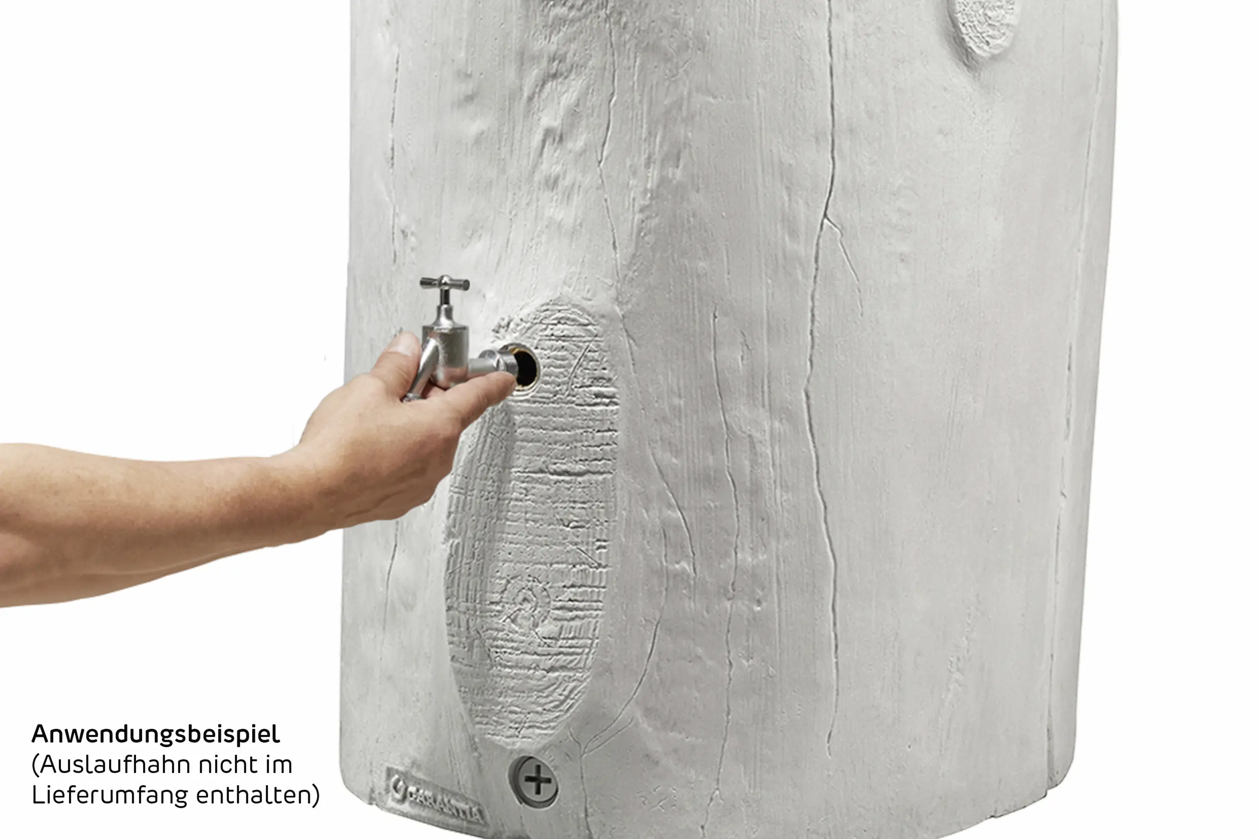 Garantia Regenspeicher Woodstock Baumstamm rund 250 L