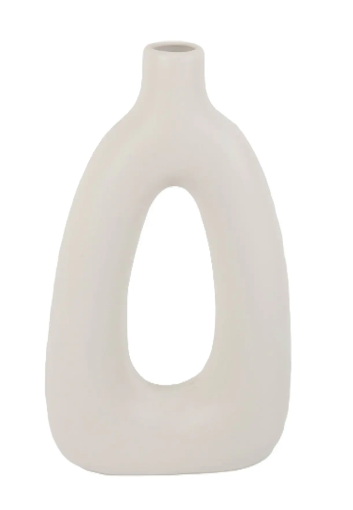 TrendLine Vase Keramik 32 x 18 cm weiß