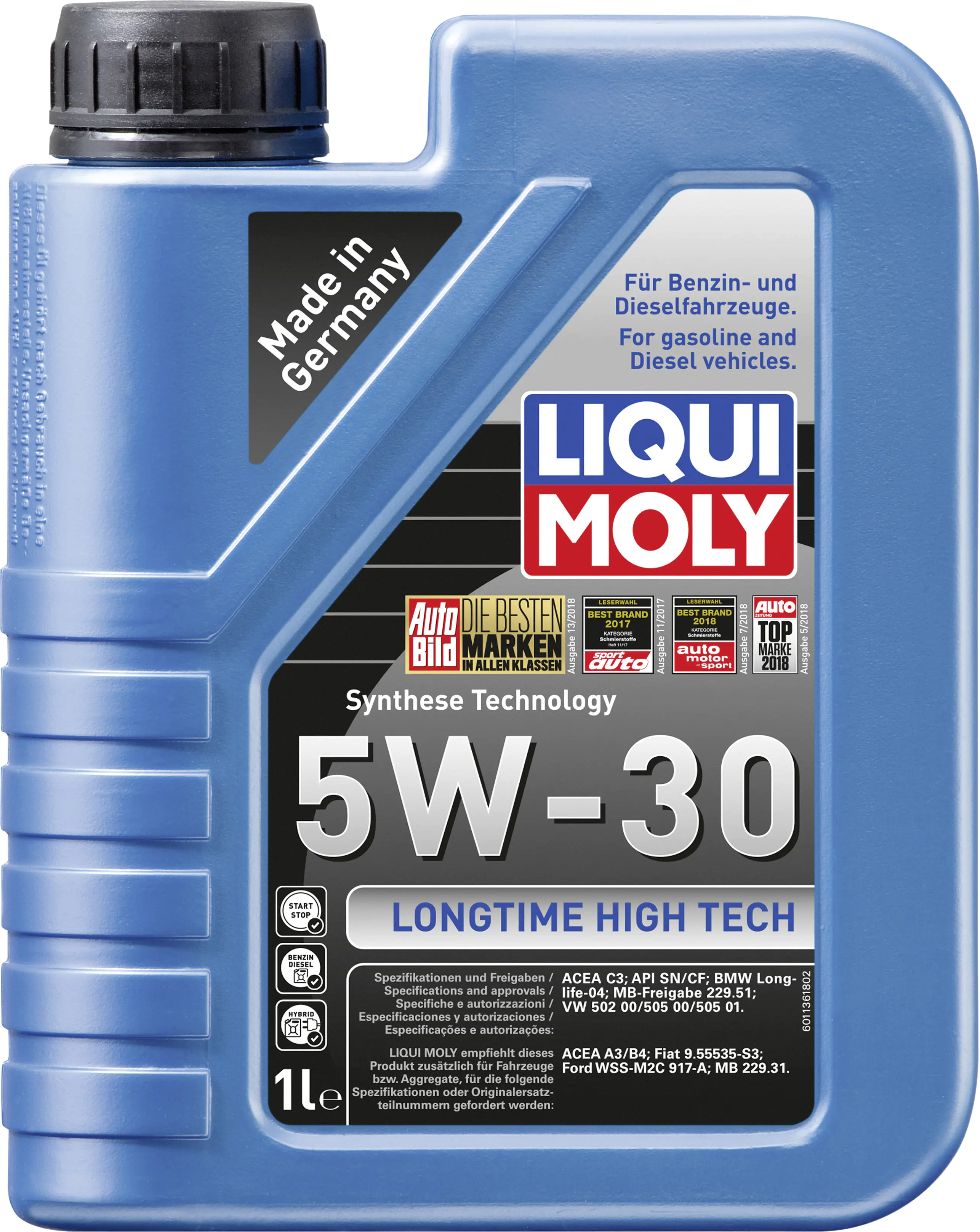 Liqui Moly Motoröl Longtime High Tech SAE 5W-30 1 L Liqui Moly Motoröl Longtime High Tech SAE 5W-30 1 L