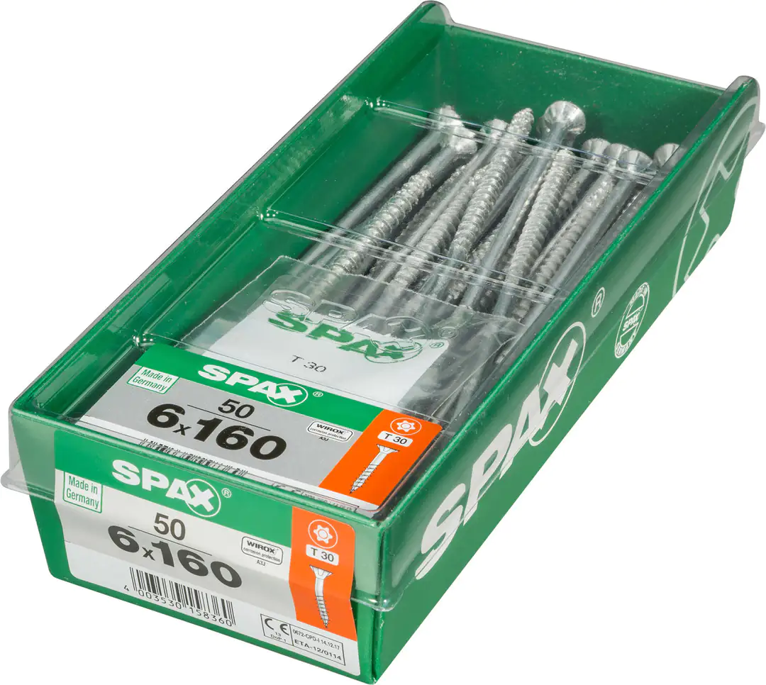 Spax Universalschrauben 6.0 x 160 mm TX 30 - 50 Stk.