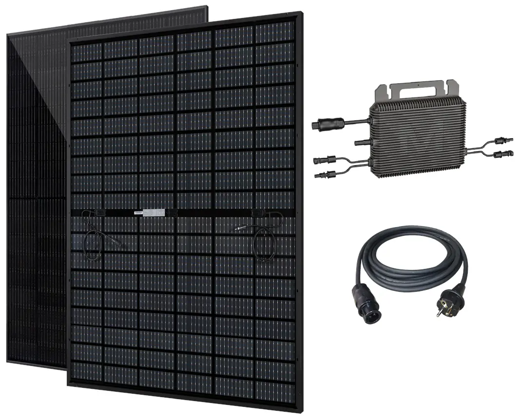 Vale Balkonkraftwerk 900 WP 2x450WP bifazial 800 W Marstek Wechselrichter Vale Balkonkraftwerk 900 WP 2x450WP bifazial 800 W Marstek Wechselrichter