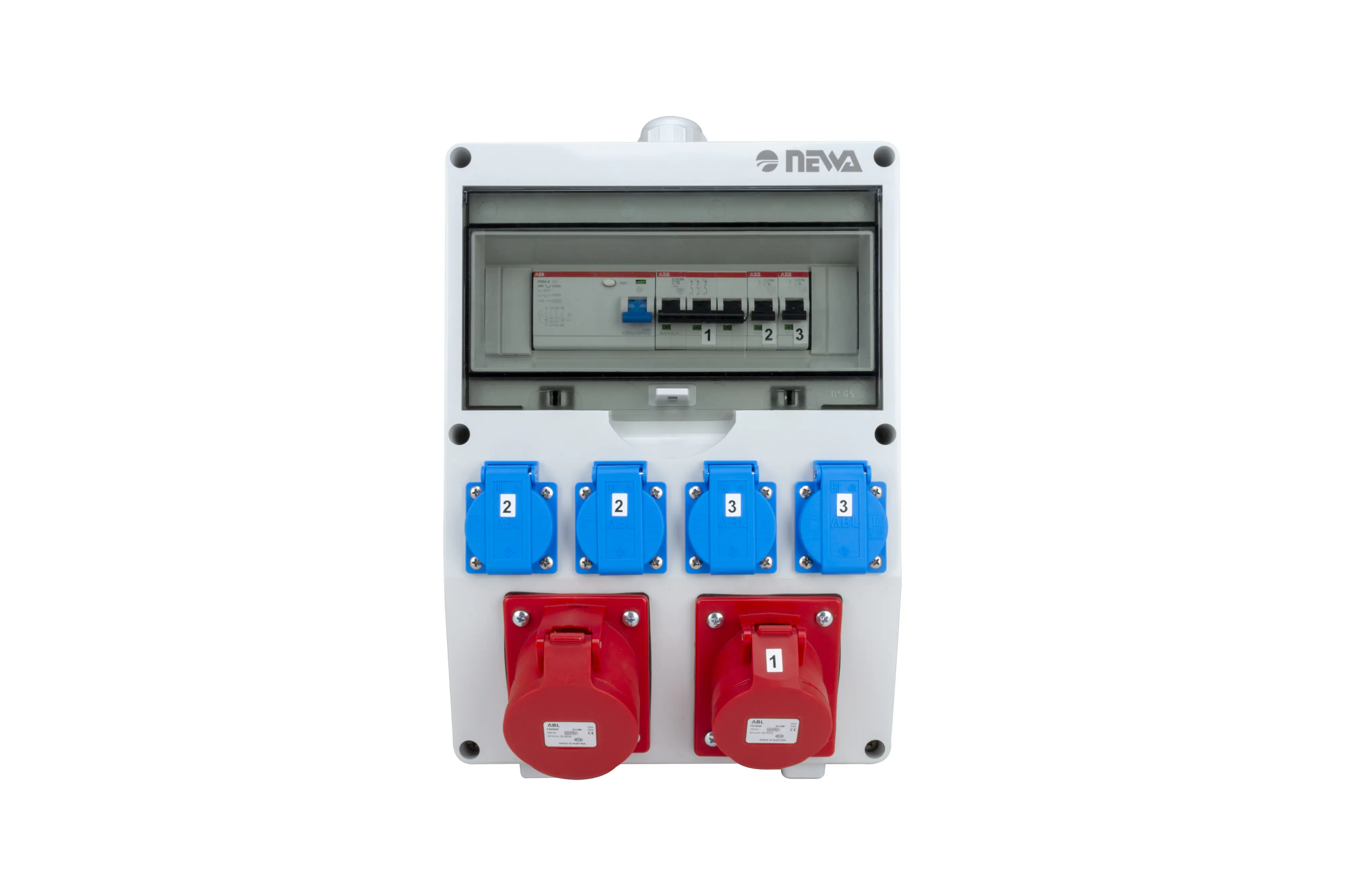 Stromverteiler ASS4 ohne Kabel mit 2x CEE Steckdosen & 6x Steckdosen