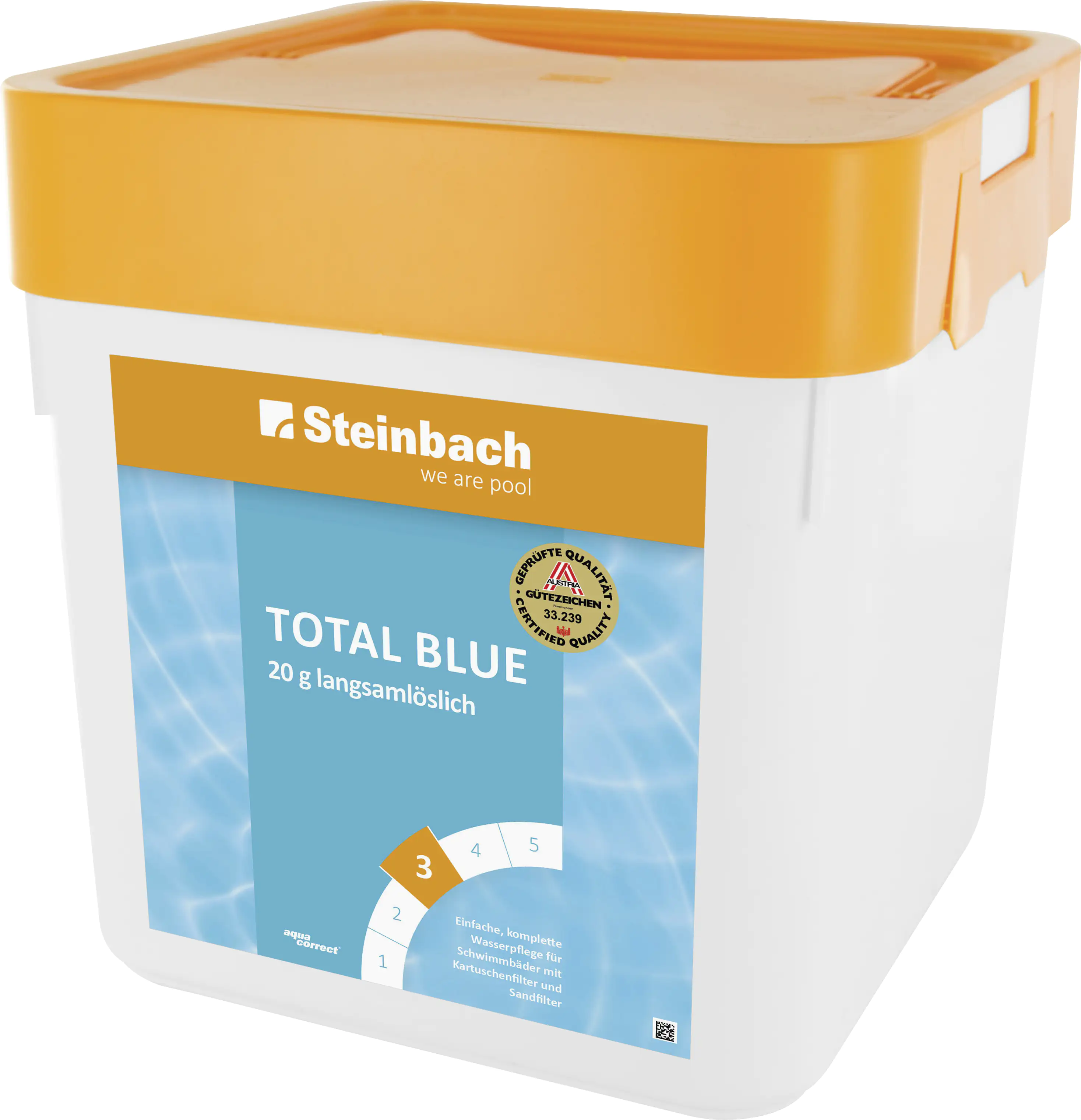 Steinbach Poolpflege Total Blue Chlorprodukt 5 kg Tabletten langsamlöslich