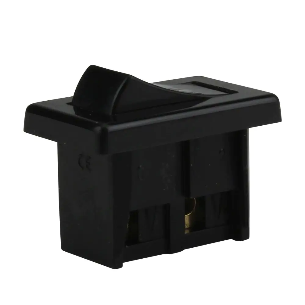 Einbau-Wippschalter 1p 250V 2A schwarz Einbau-Wippschalter 1p 250V 2A schwarz