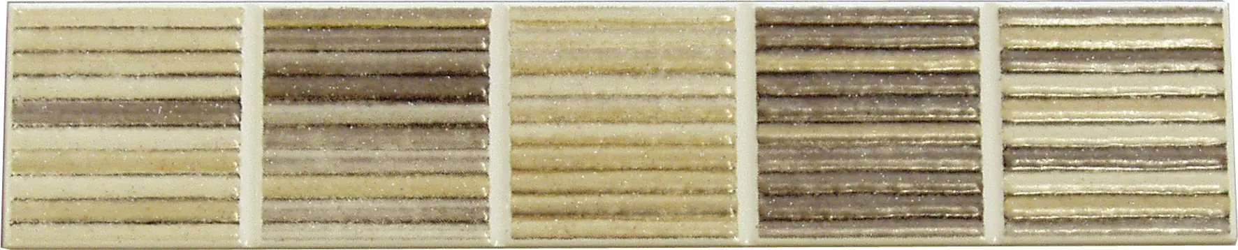 Fliesenbordüre Malaysia 5 x 25 cm beige