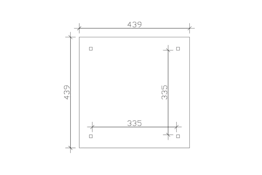 SKAN HOLZ Pavillon Cannes 2 Leimholz, lasiert in Nussbaum