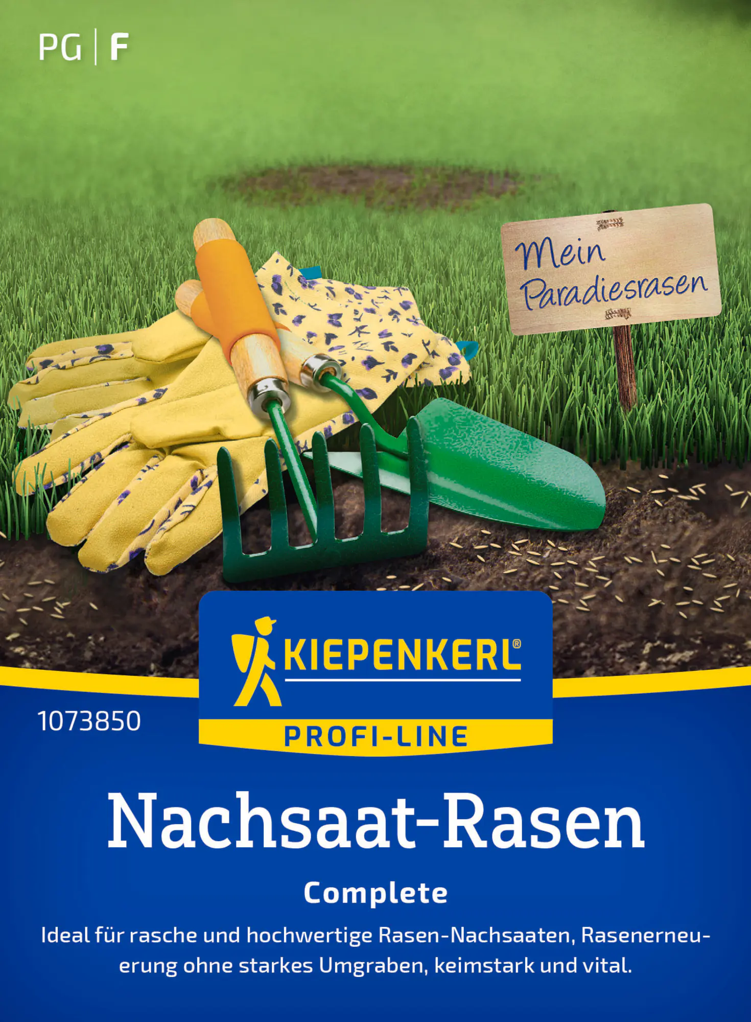 Kiepenkerl Profi-Line Rasensamen Nachsaat-Rasen Complete für ca. 1 - 2 m²