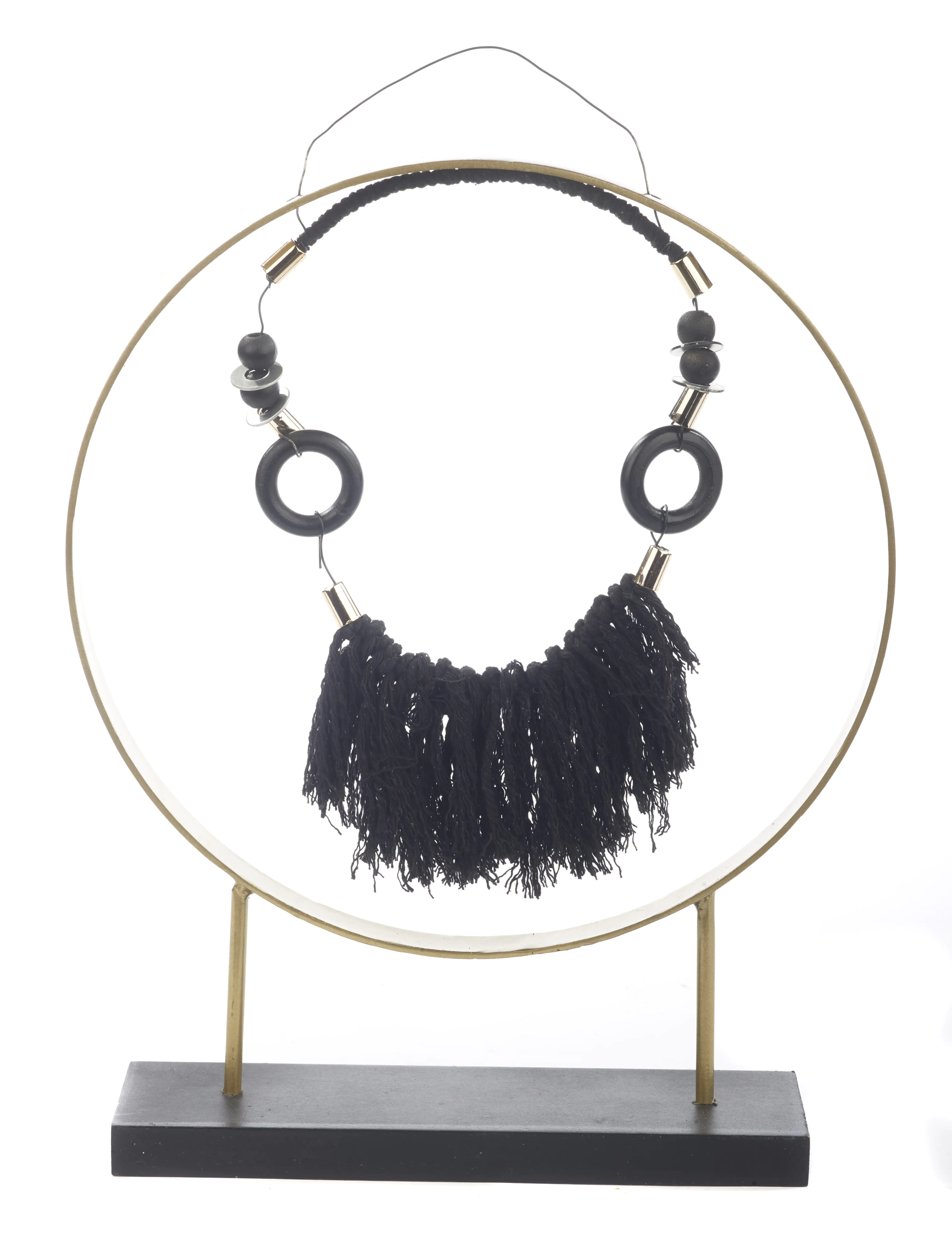 TrendLine Deko-Aufsteller Metall 34,5 x 28 cm beige schwarz