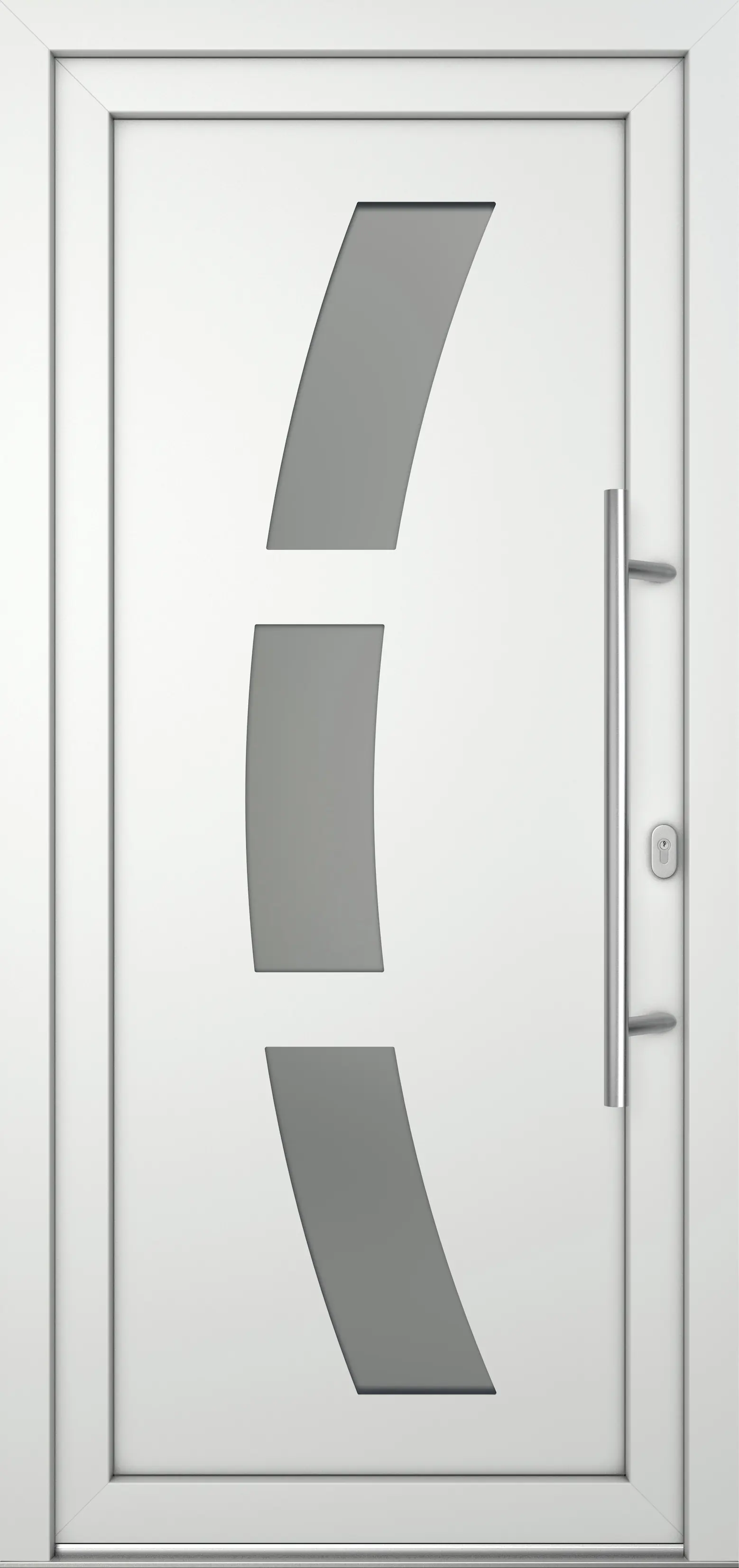 Meeth Haustür Optimal Pro PVC Modell 103 88 x 200 cm DIN Rechts weiß