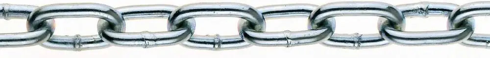 Conacord Rundstahl Kette 5 mm verzinkt Form A, 21 mm x 9 mm