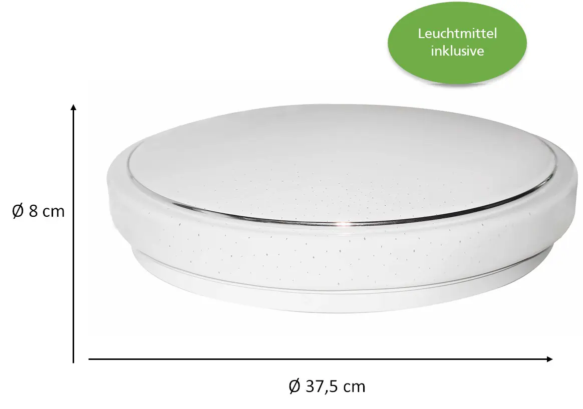 Primaster LED Deckenleuchte Seattle 37,5 x 8 cm weiß Primaster LED Deckenleuchte Seattle 37,5 x 8 cm weiß