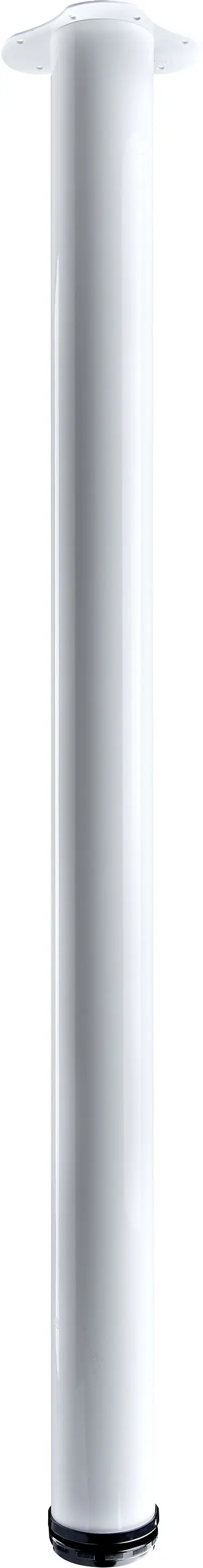 Hettich Theken- und Stehtischbein 7,5 x 110 - 113 cm Stahl weiß - 1 Stück