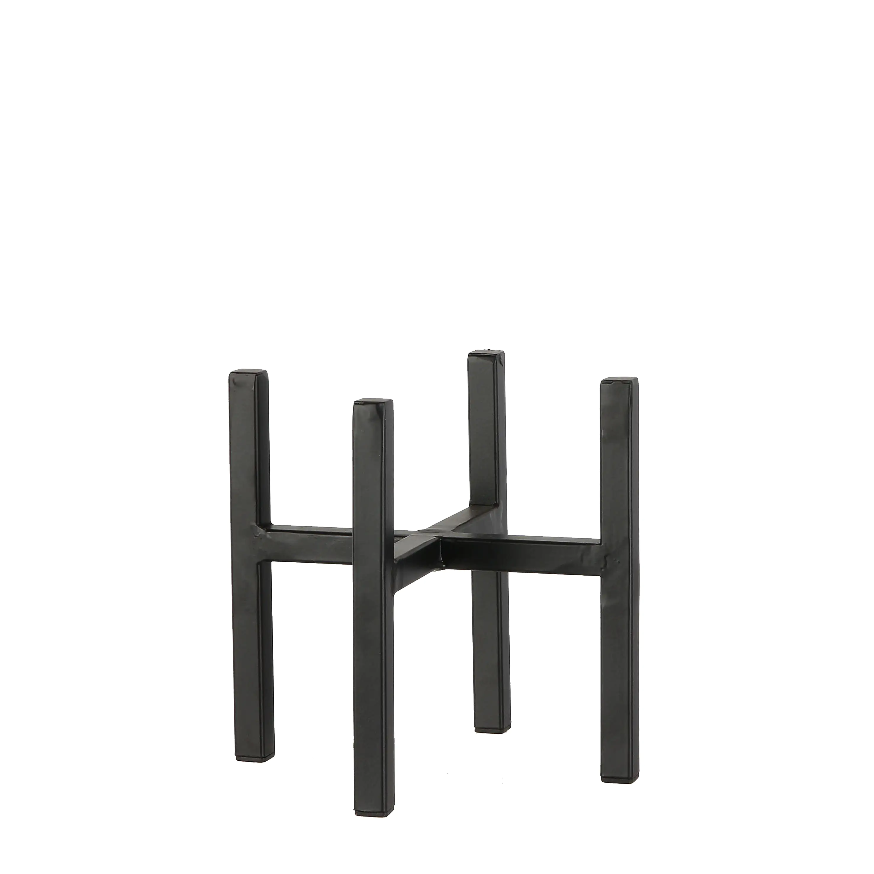 Mica Pflanzenständer Ascot schwarz schwarz, 14 x 14 x 16 cm