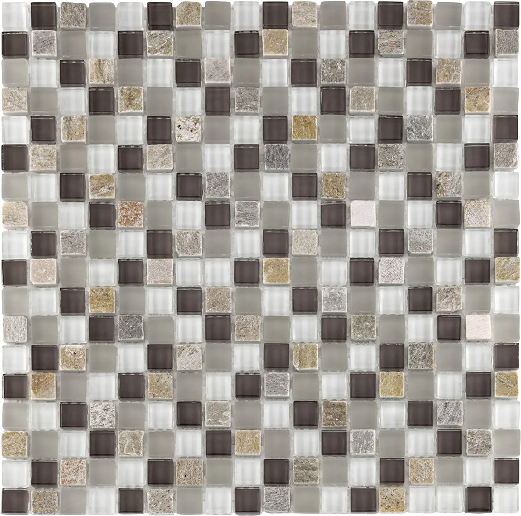 Mosaikfliese Rustica Mini 30 x 30 cm beige-grau Steinmaß: ca. 1,5 x 1,5 cm