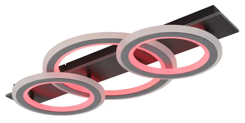 Globo Deckenleuchte Jayden 73 x 37 cm schwarz CCT