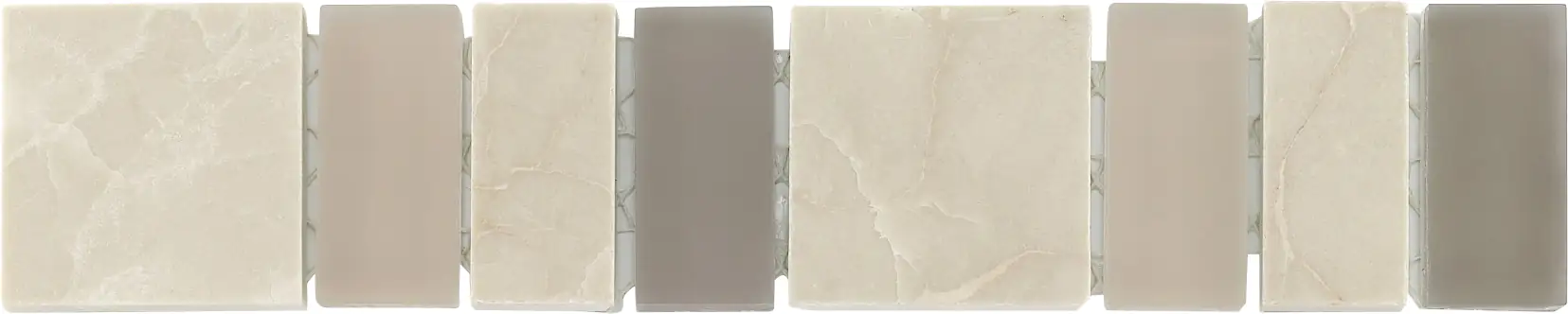 Fliesenbordüre Marmor Quinto 4,8 x 24,8 cm beige