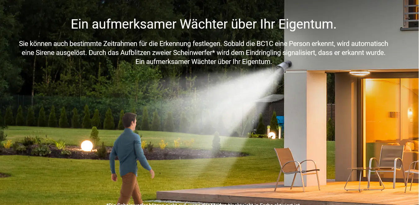 Ezviz Wlan Outdoor Akku-Überwachungskamera BC1C inkl. Basisstation und Solarpanel Ezviz Wlan Outdoor Akku-Überwachungskamera BC1C inkl. Basisstation und Solarpanel
