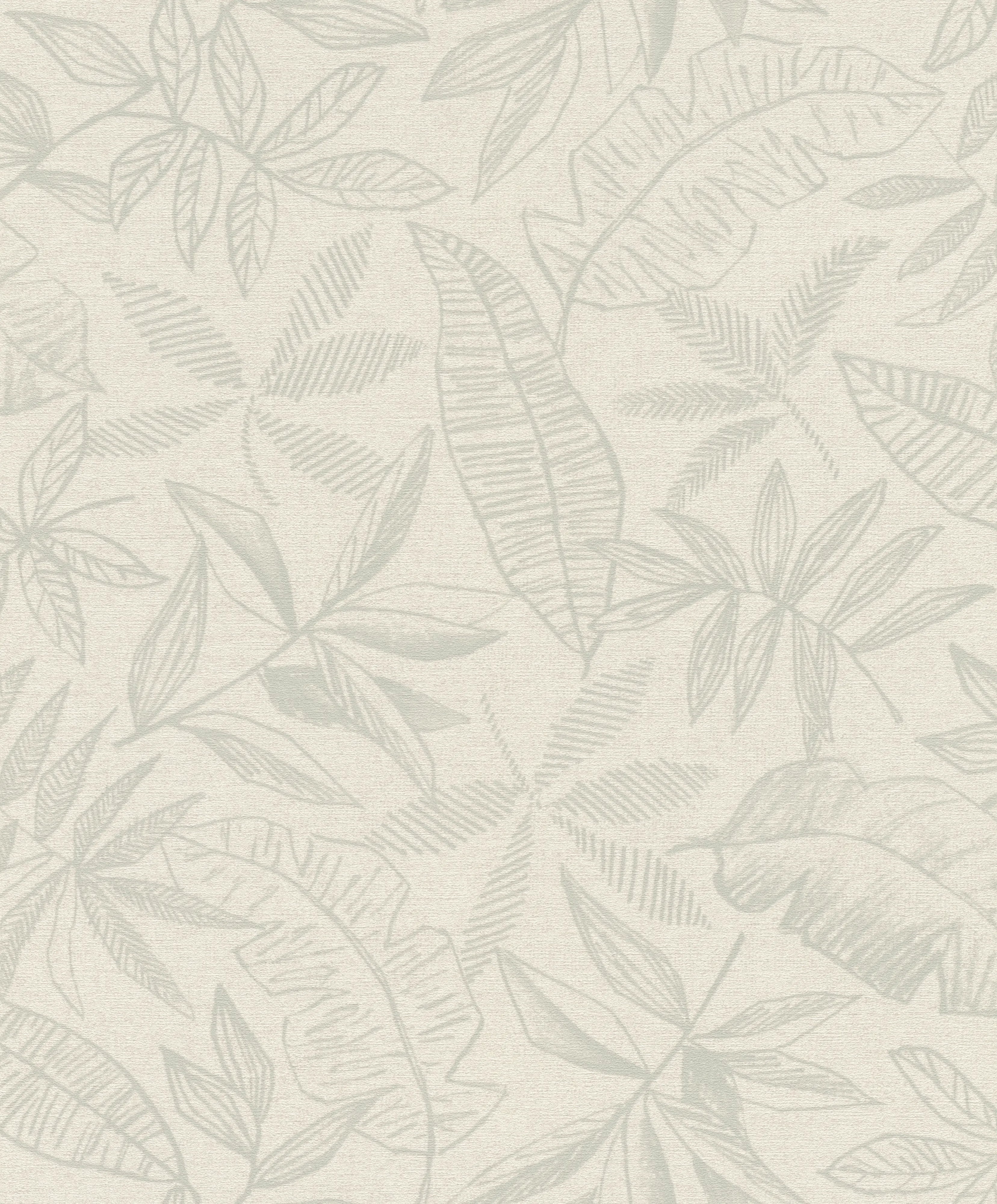 Schöner Wohnen Vliestapete Blätter beige salbei 10,05 x 0,53 m