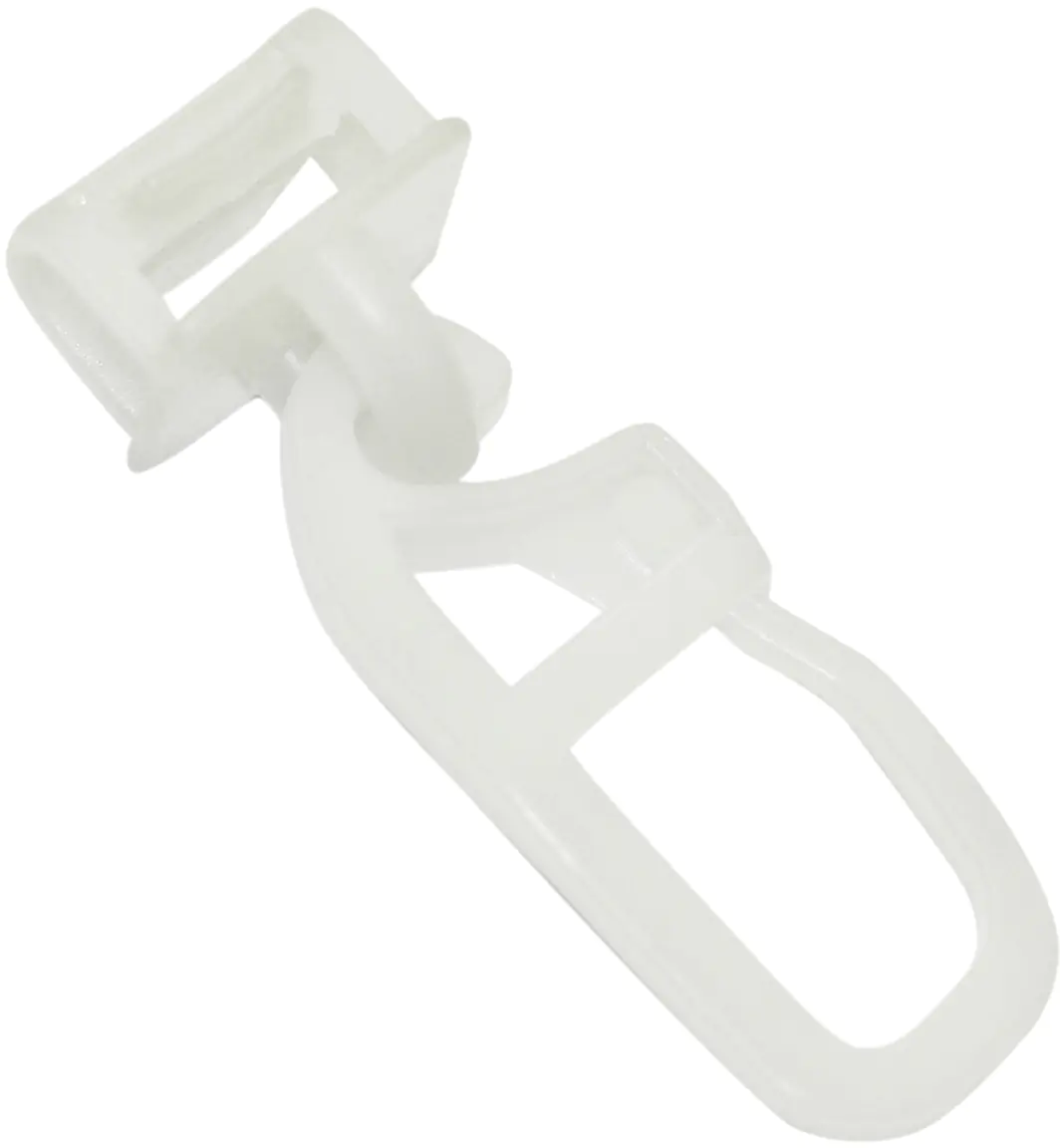 Gardinia Klickgleiter Maxi weiß, 20-er Pack