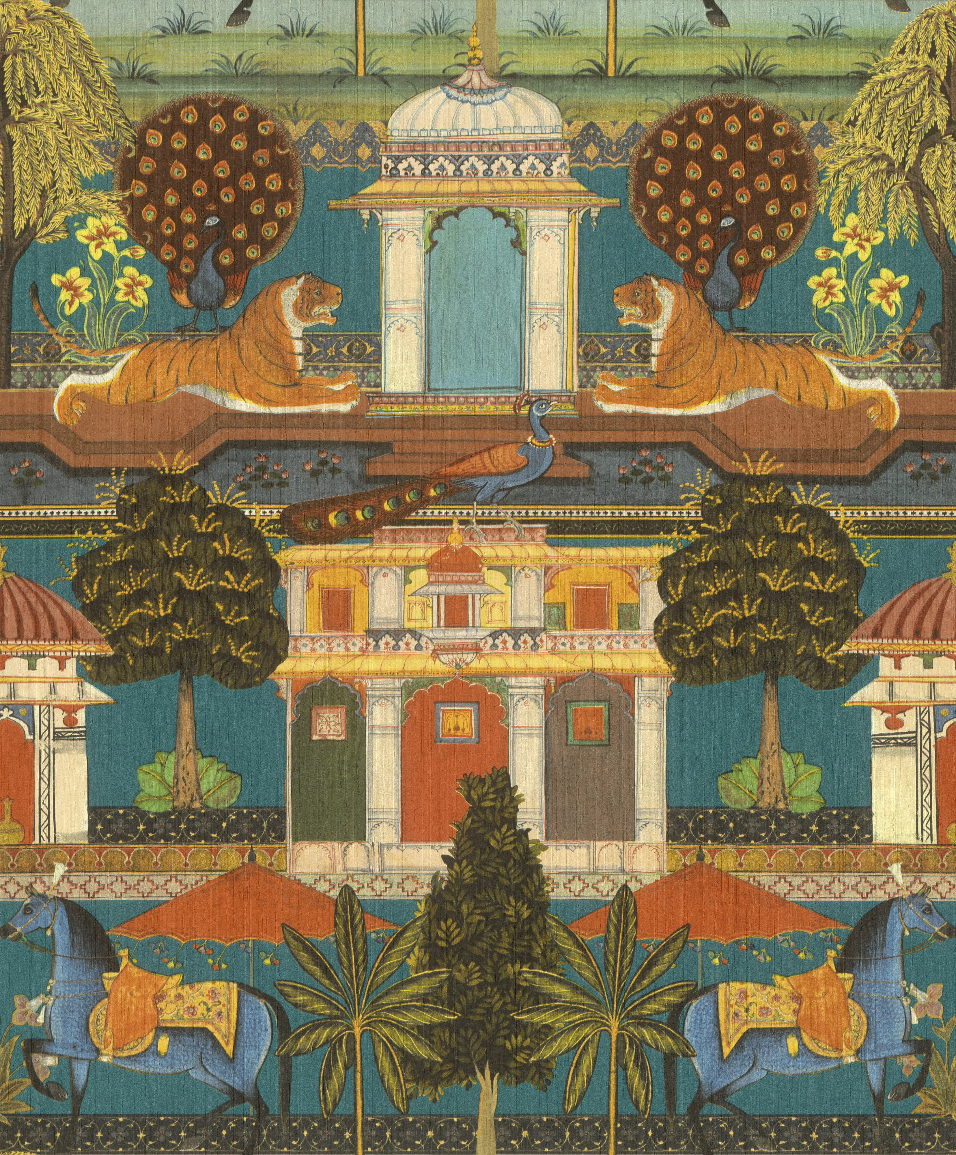 Rasch Vliestapete 746211 Grün-Hellgrün Muster & Motive 10,05 m x 0,53 m