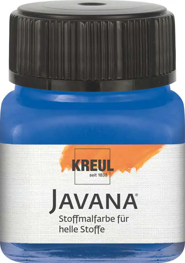 Kreul Javana Stoffmalfarbe für helle Stoffe royalblau 20 ml