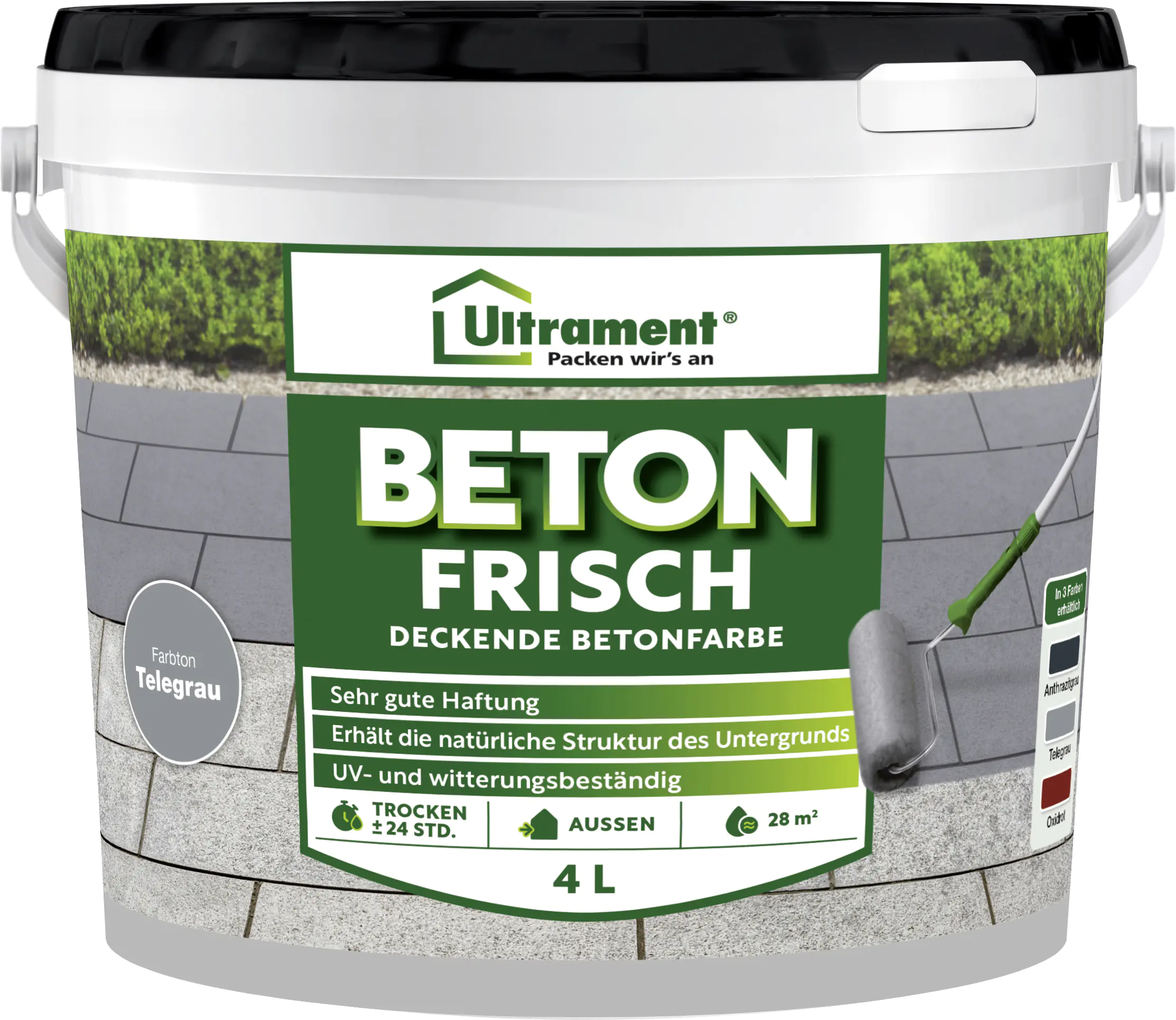 Ultrament Garagebodenbeschichtung Beton Frisch 4 L telegrau Ultrament Garagebodenbeschichtung Beton Frisch 4 L telegrau