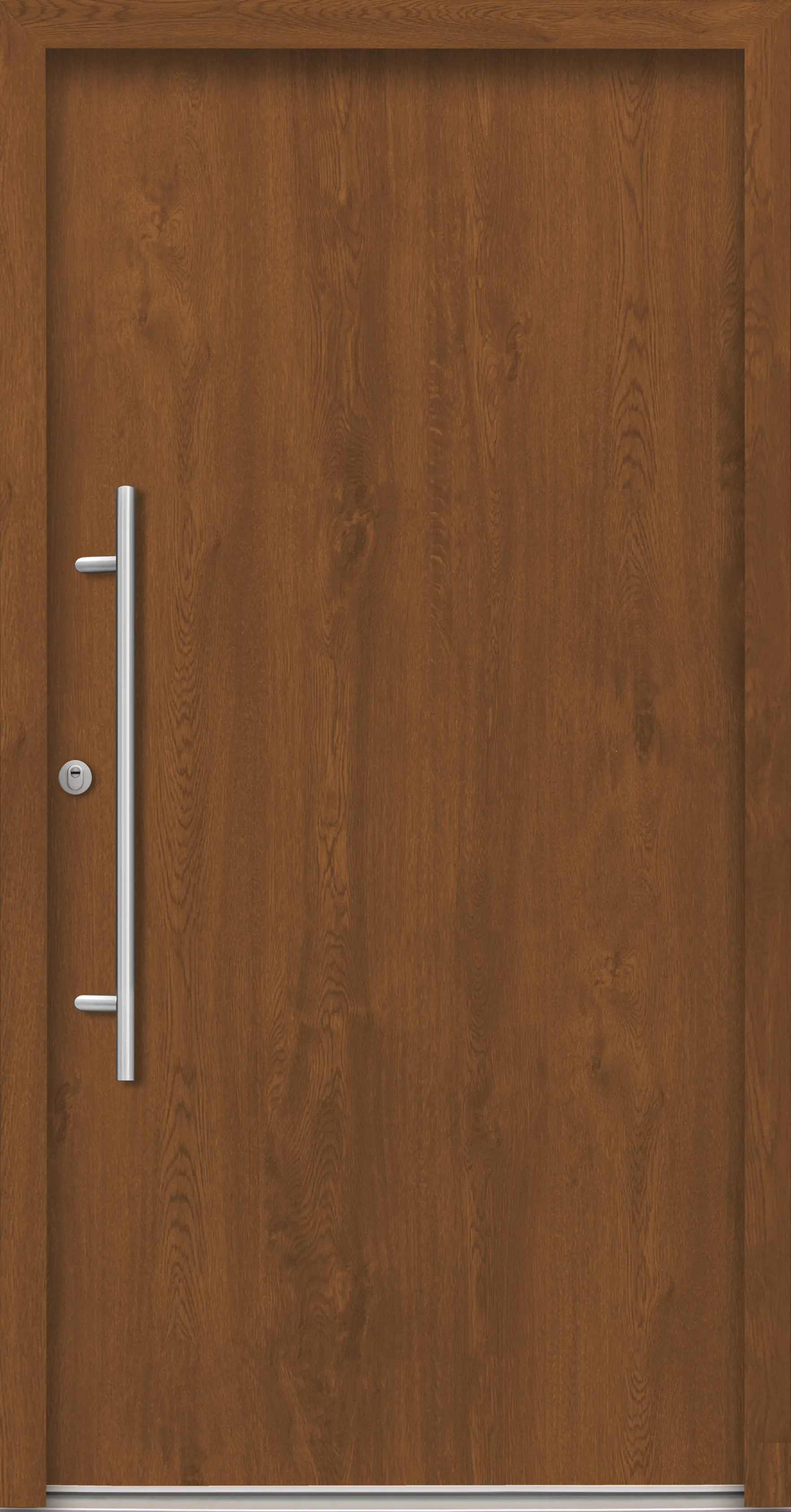 Splendoor Haustür Passivedoor Premium B05 RC2 Golden Oak DIN Links 100 x 210 cm