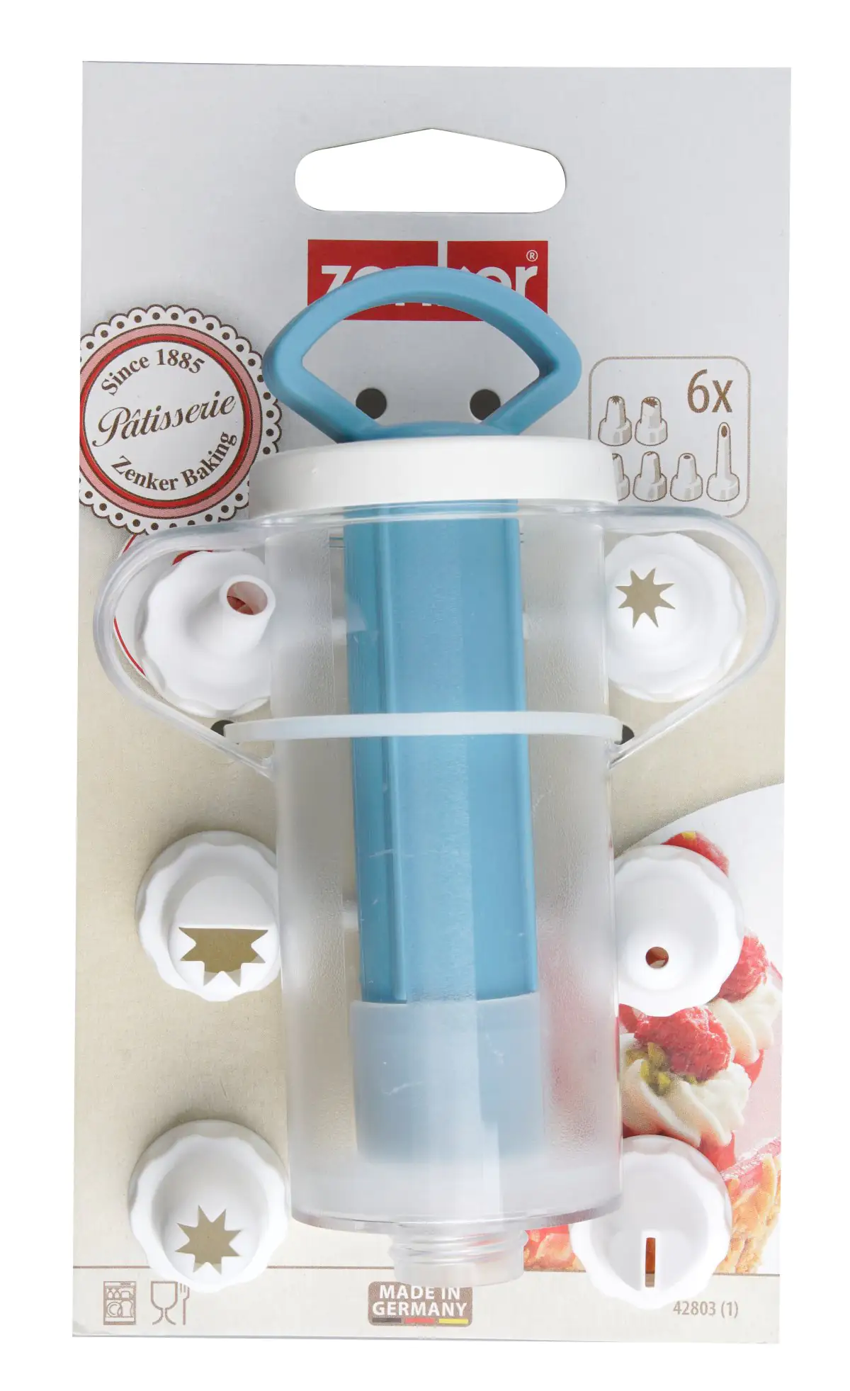 Zenker Garnierspritze Easy Decorating inkl. 6 Tüllen