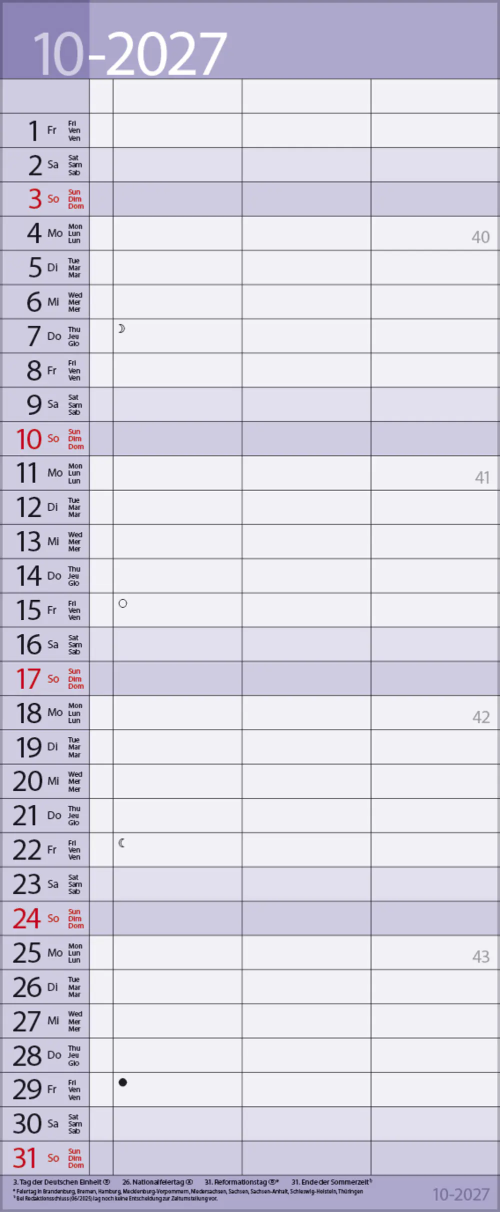 Korsch Kalender Timer for 2 Lifestyle 2027