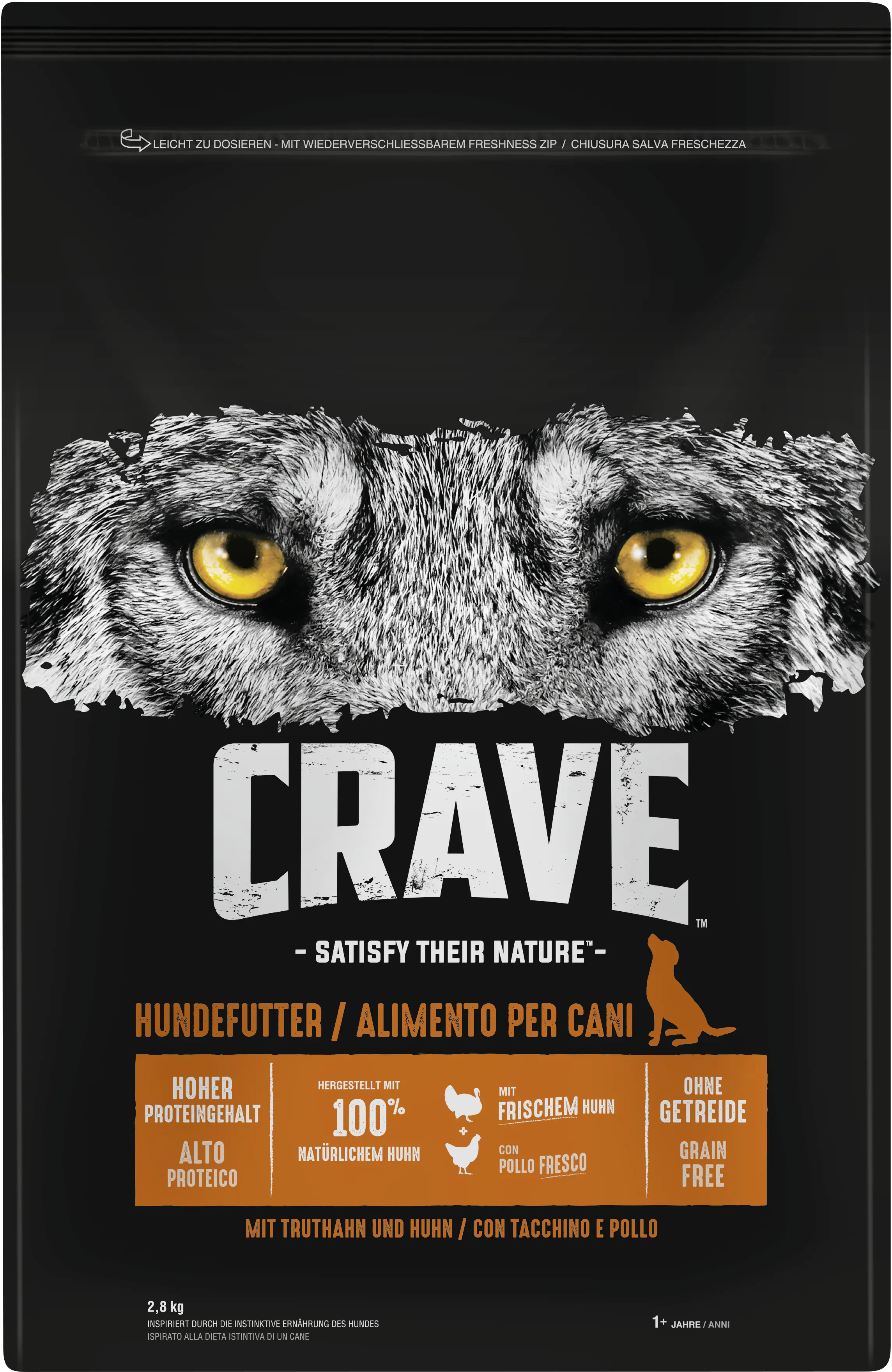Crave Adult mit Truthahn und Huhn Hundefutter 2,8 kg Crave Adult mit Truthahn und Huhn Hundefutter 2,8 kg