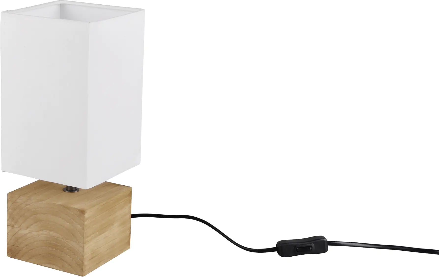 Reality Leuchten Tischleuchte Woody quadratisch holzfarbig Reality Leuchten Tischleuchte Woody quadratisch holzfarbig