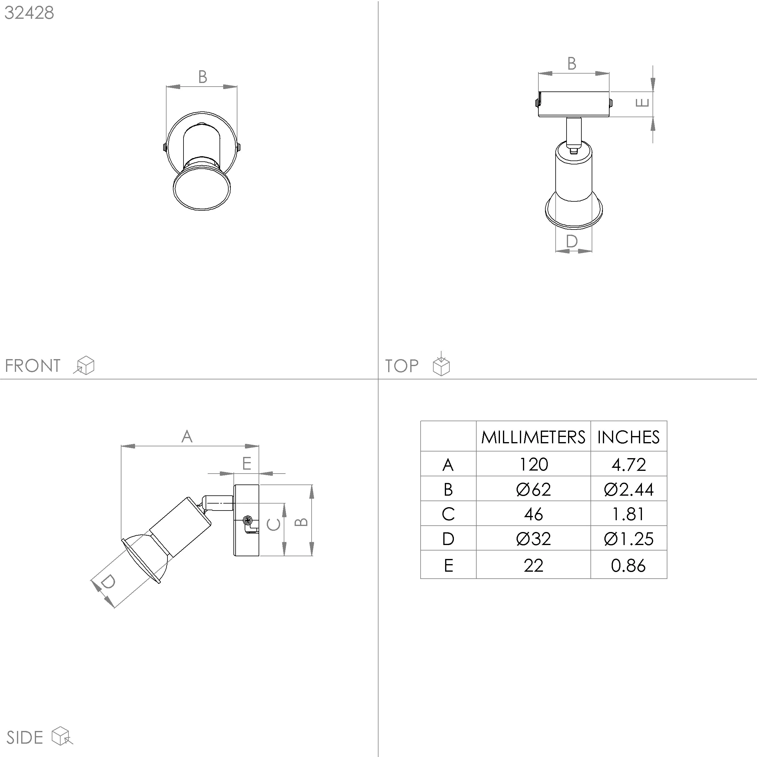 Eglo 1er LED Spot Buzz schwarz Ø 6 cm GU10 Eglo 1er LED Spot Buzz schwarz Ø 6 cm GU10
