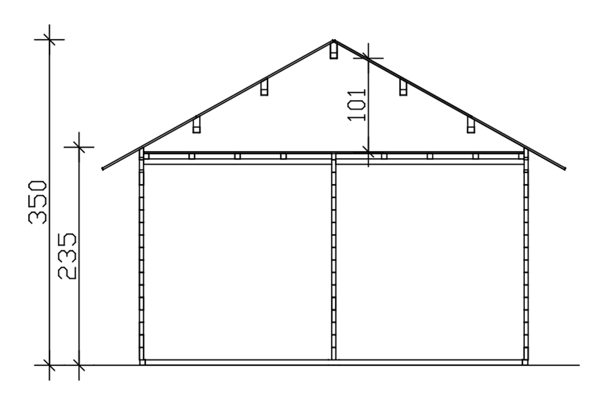 SKAN HOLZ Blockbohlenhaus Bern 2 420 x 560 cm natur mit Fußboden SKAN HOLZ Blockbohlenhaus Bern 2 420 x 560 cm natur mit Fußboden