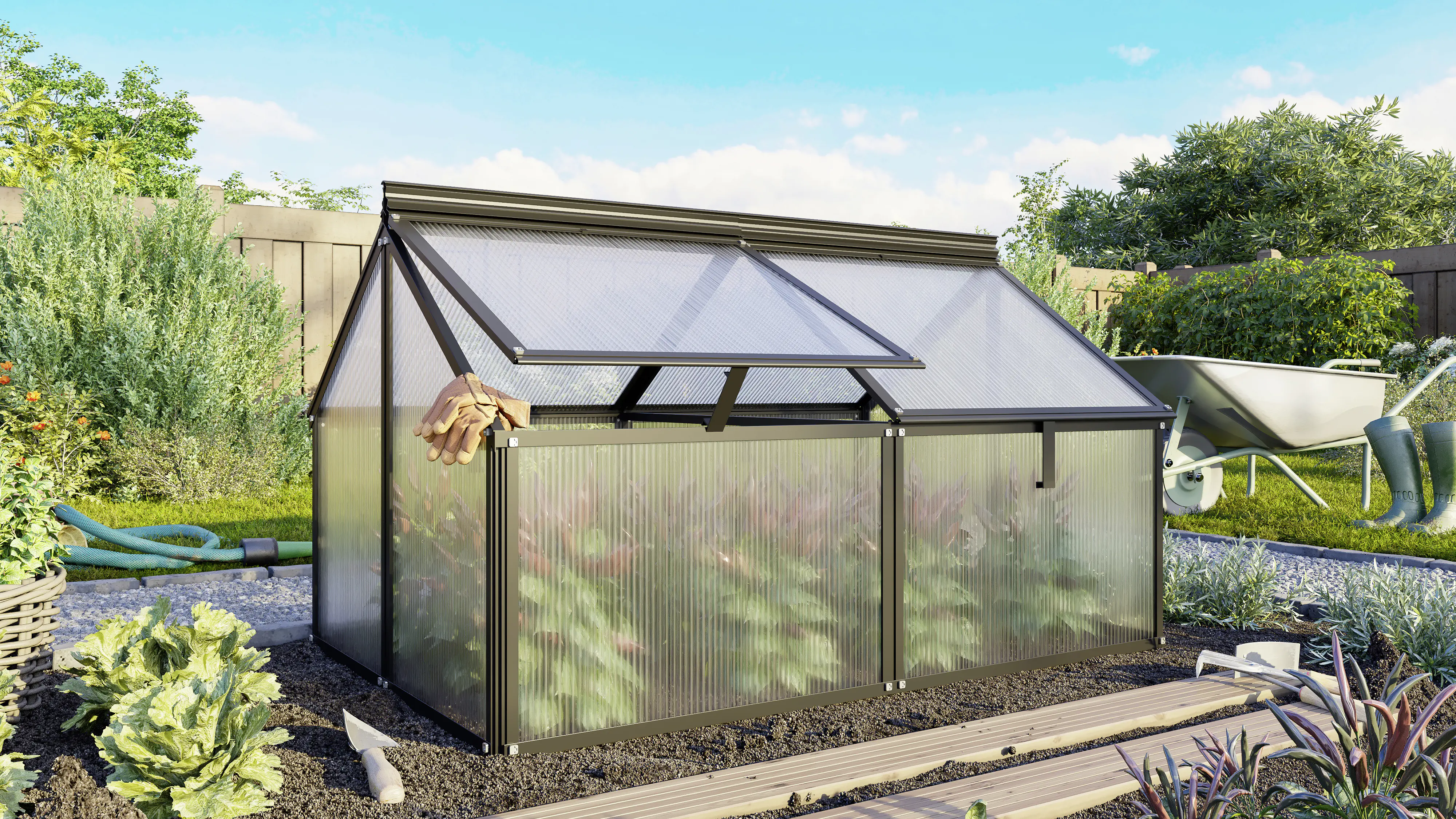 Vitavia Frühbeet Gaia Jumbo HKP 119 x 83 x 72 cm schwarz Vitavia Frühbeet Gaia Jumbo HKP 119 x 83 x 72 cm schwarz